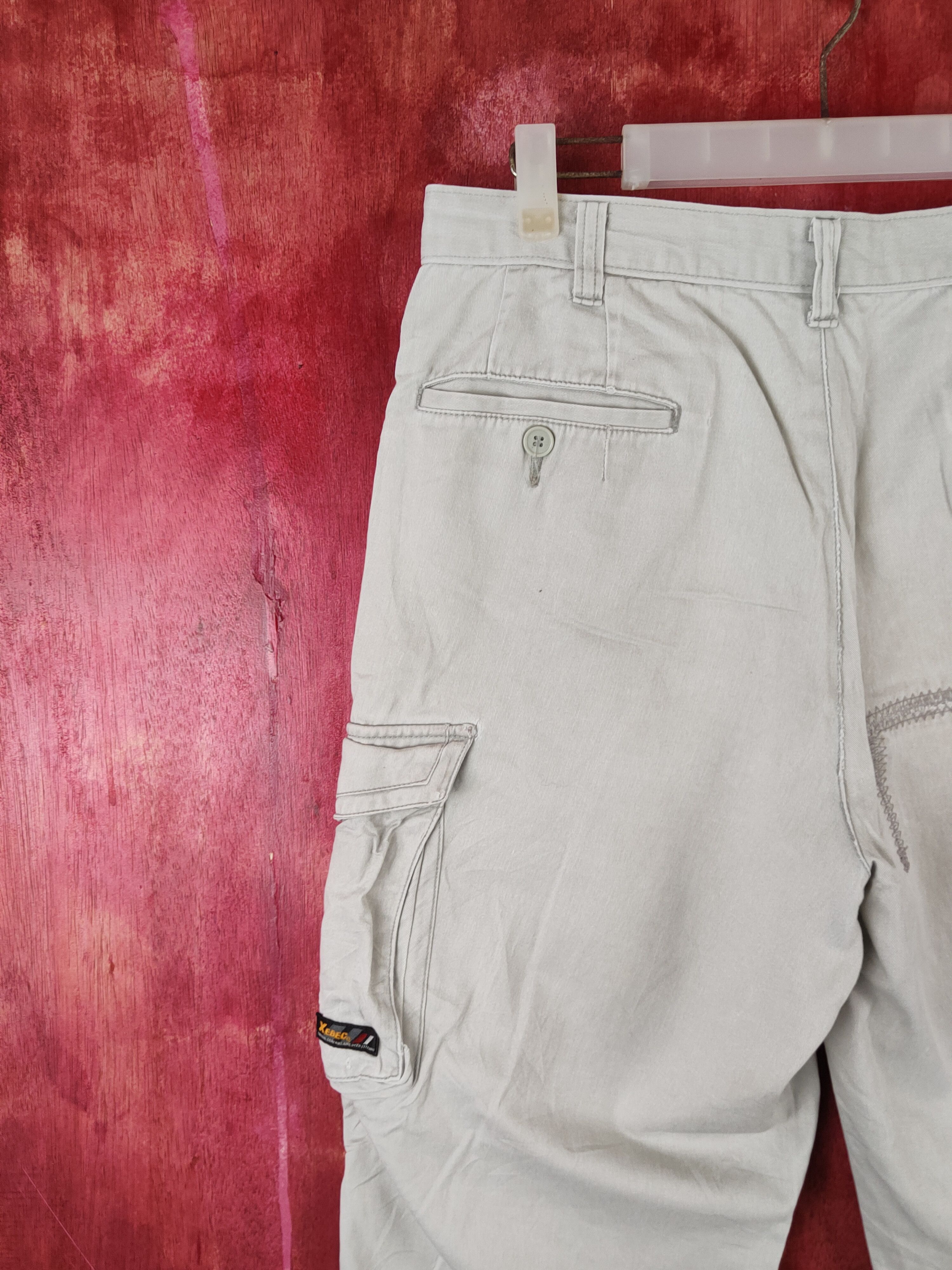 Japanese Brand Xebec Light Gray Multipocket Tactical Cargo Pants #S1750 Size US 31 - 11 Thumbnail