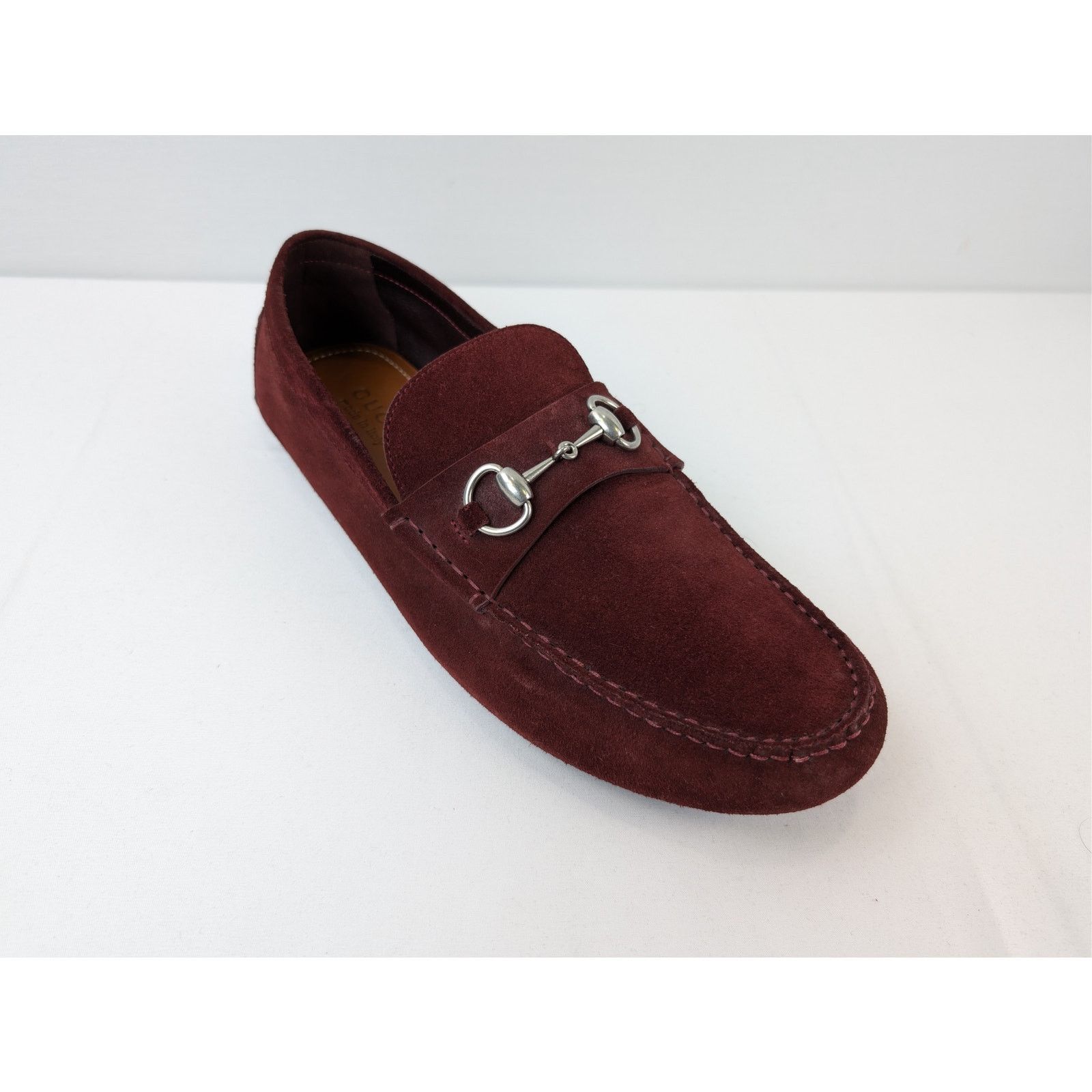 Gucci o1rshd1 Moccasin Leather Suede Sweet Loafers Shoe boots Size US 12.5 / EU 45-46 - 3 Thumbnail