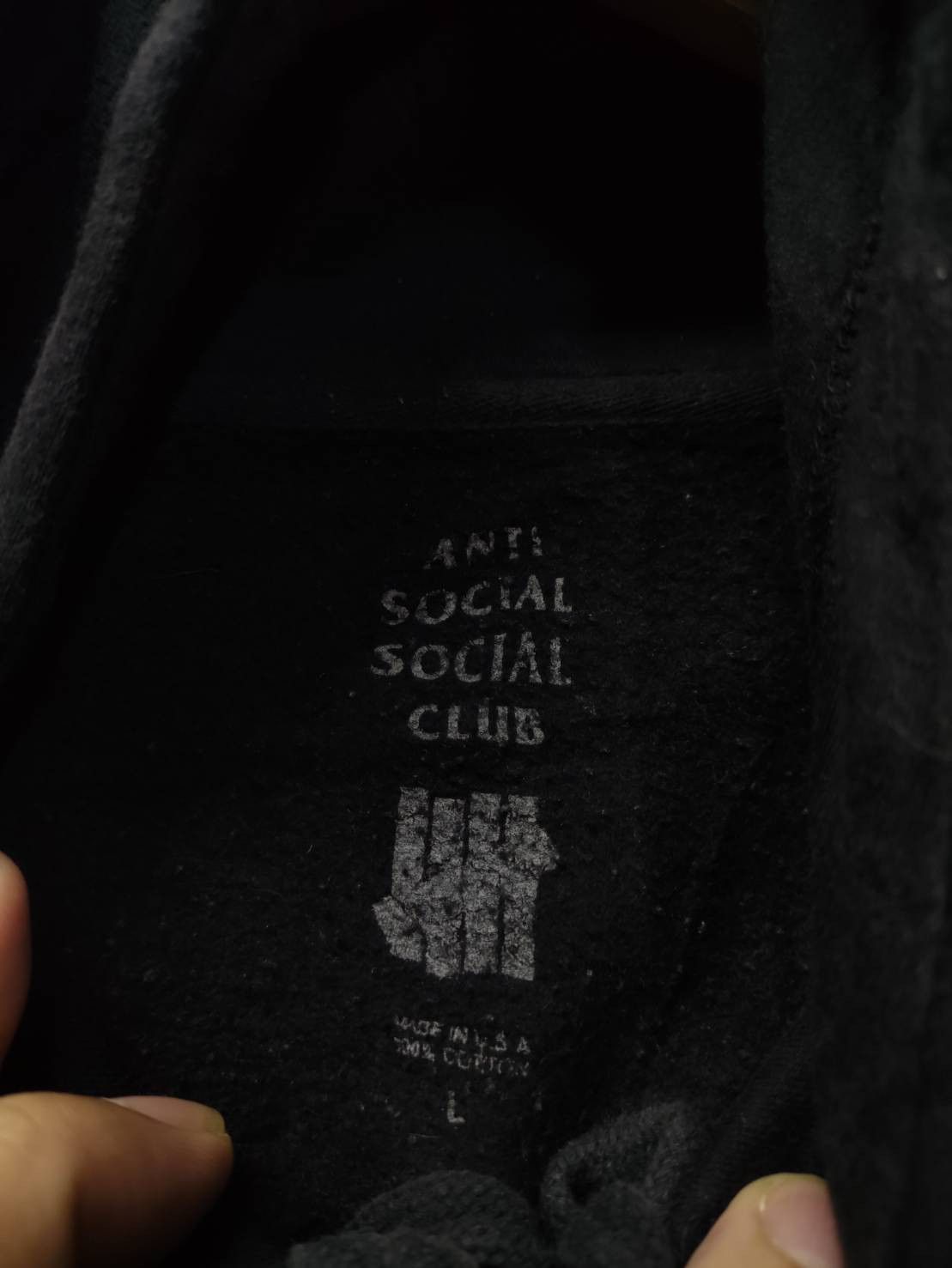 Anti Social Social Club × Undefeated ASSC x Undefeated " Paranoid " USA Hoodie Size US L / EU 52-54 / 3 - 5 Thumbnail
