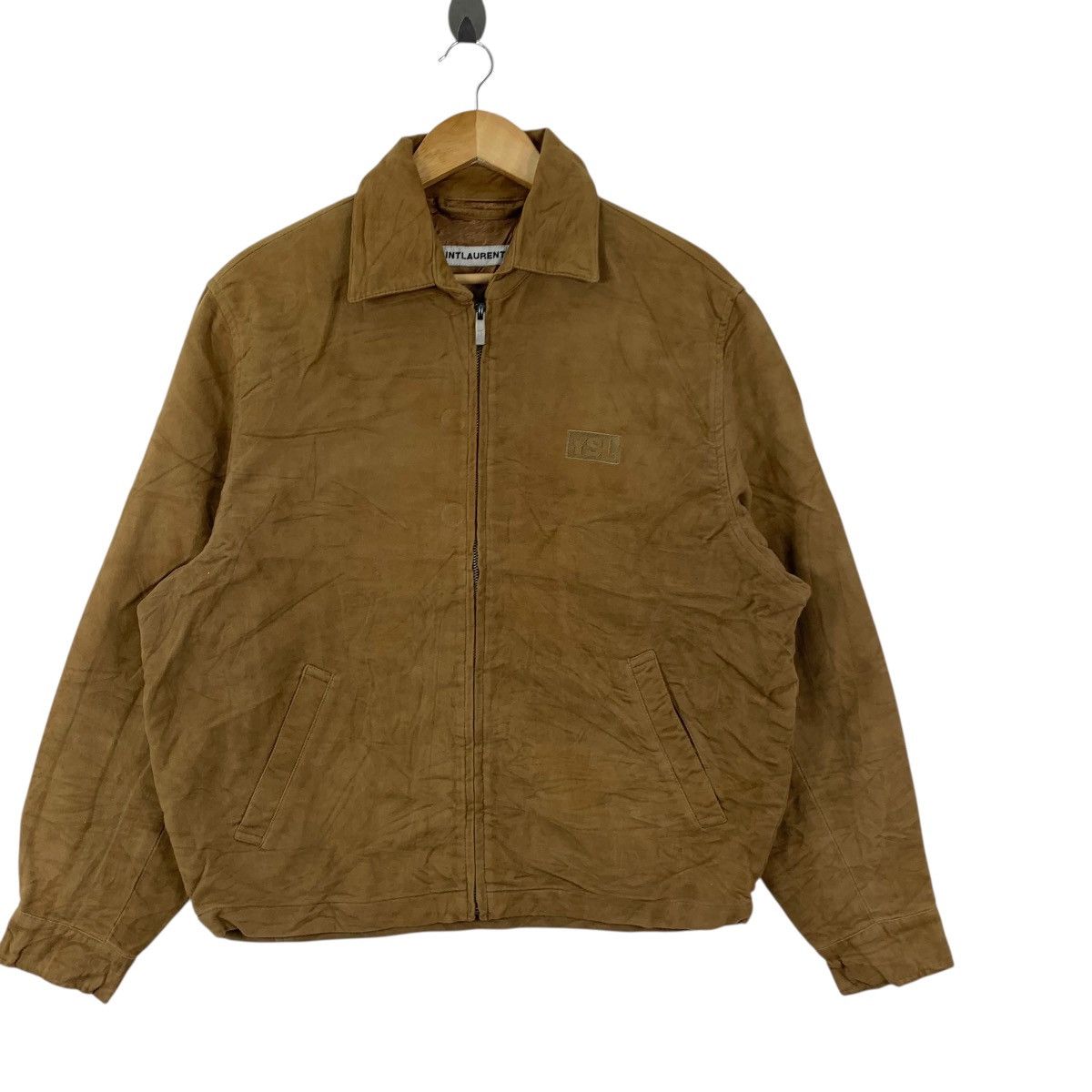Saint Laurent Paris SAINT LAURENT JEANS Collection Embroidered Logo Denim Jacket Size US M / EU 48-50 / 2 - 5 Thumbnail
