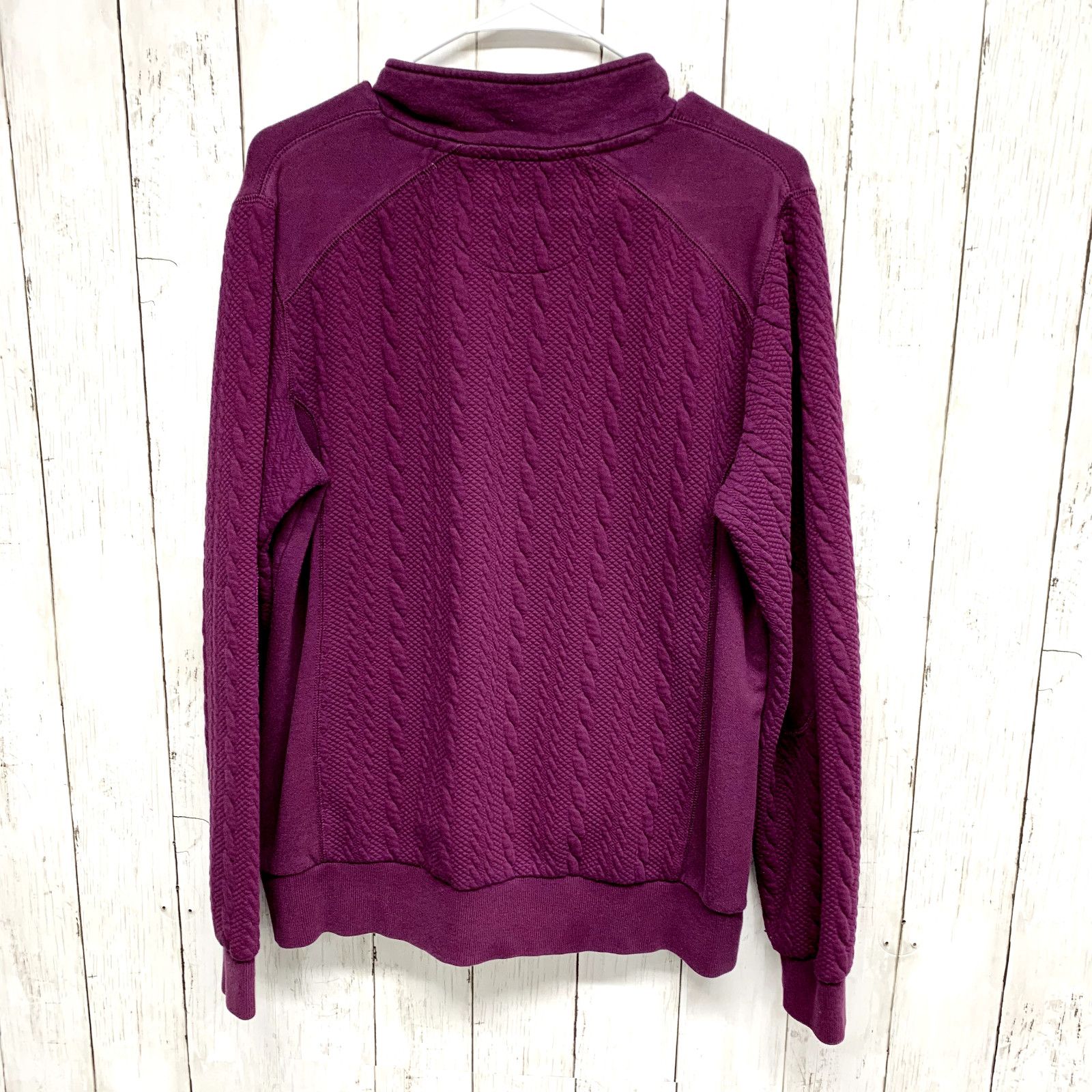 Orvis Orvis Sweater MD 1/4 Zip Purple Long Sleeve High Collar Knit Size M / US 6-8 / IT 42-44 - 5 Thumbnail
