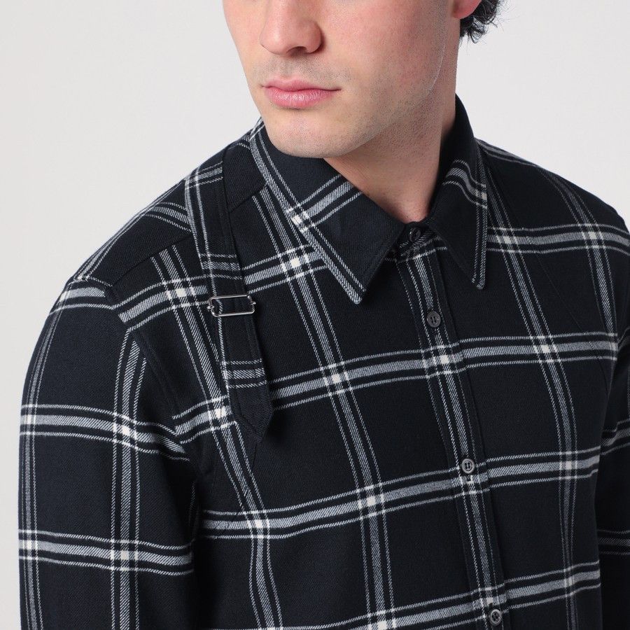 Alexander McQueen o1d2blof0126 Cotton Flannel Checkered Shirt in Multicolor Size US S / EU 44-46 / 1 - 4 Thumbnail