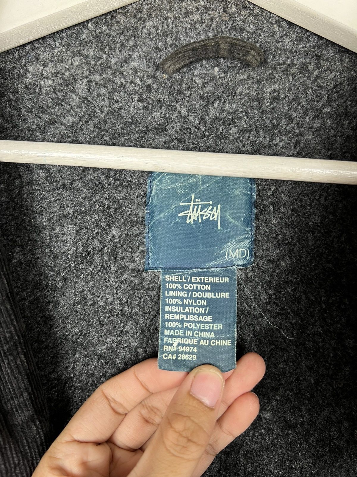 Stussy 🔥 VINTAGE STUSSY FUR TRIM CORDUROY JACKET Size US M / EU 48-50 / 2 - 13 Thumbnail