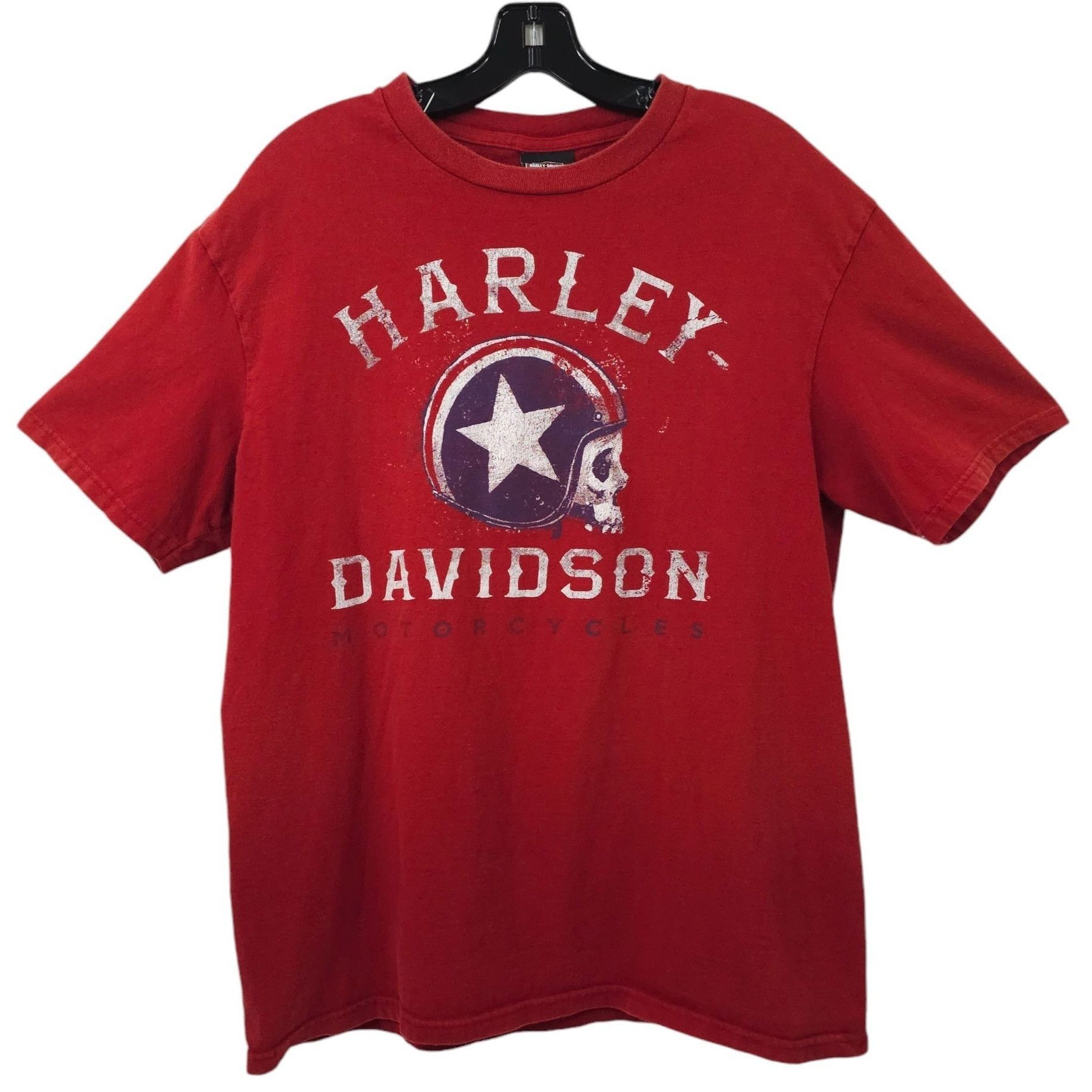 Harley Davidson Harley Davidson T Shirt Mens L Double Sided Skull Helmet Size US L / EU 52-54 / 3 - 1 Thumbnail