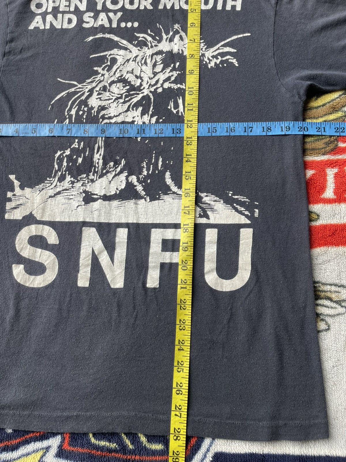 Band Tees Vintage Punk SNFU "Open Your Mouth and Say" Faded Tee Size US M / EU 48-50 / 2 - 15 Thumbnail