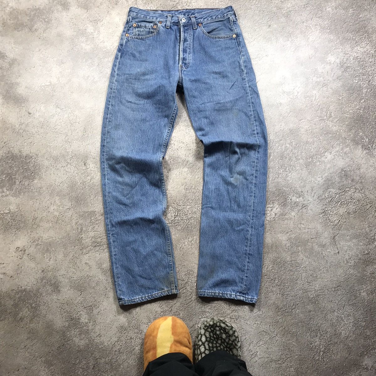 Vintage Vintage 90s Levis Baggy Distressed Thrashed Jeans Grunge 30 Size US 30 / EU 46 - 3 Thumbnail