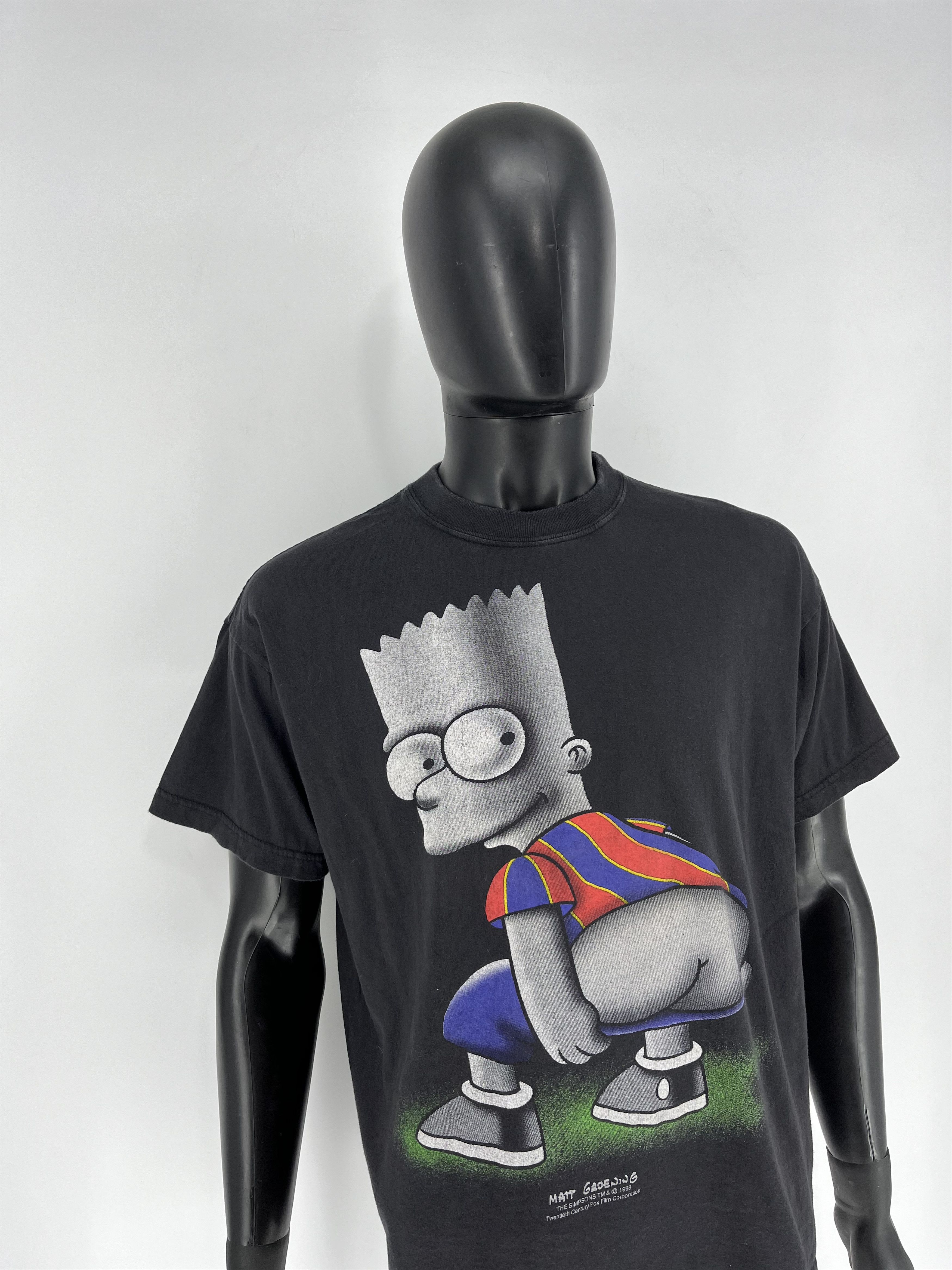 The Simpsons Vintage Bart Simpson 1998 Matt Groening Boxy Fit Redwood But Size US XL / EU 56 / 4 - 3 Thumbnail
