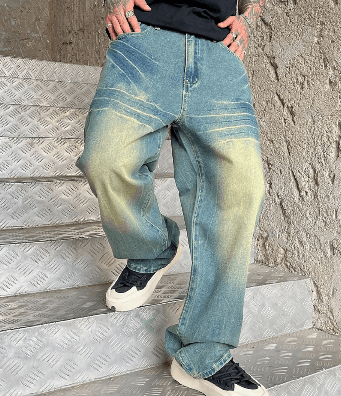 Vision Streetwear Retro Vintage Blue Loose Jeans Size US 36 / EU 52 - 1 Thumbnail