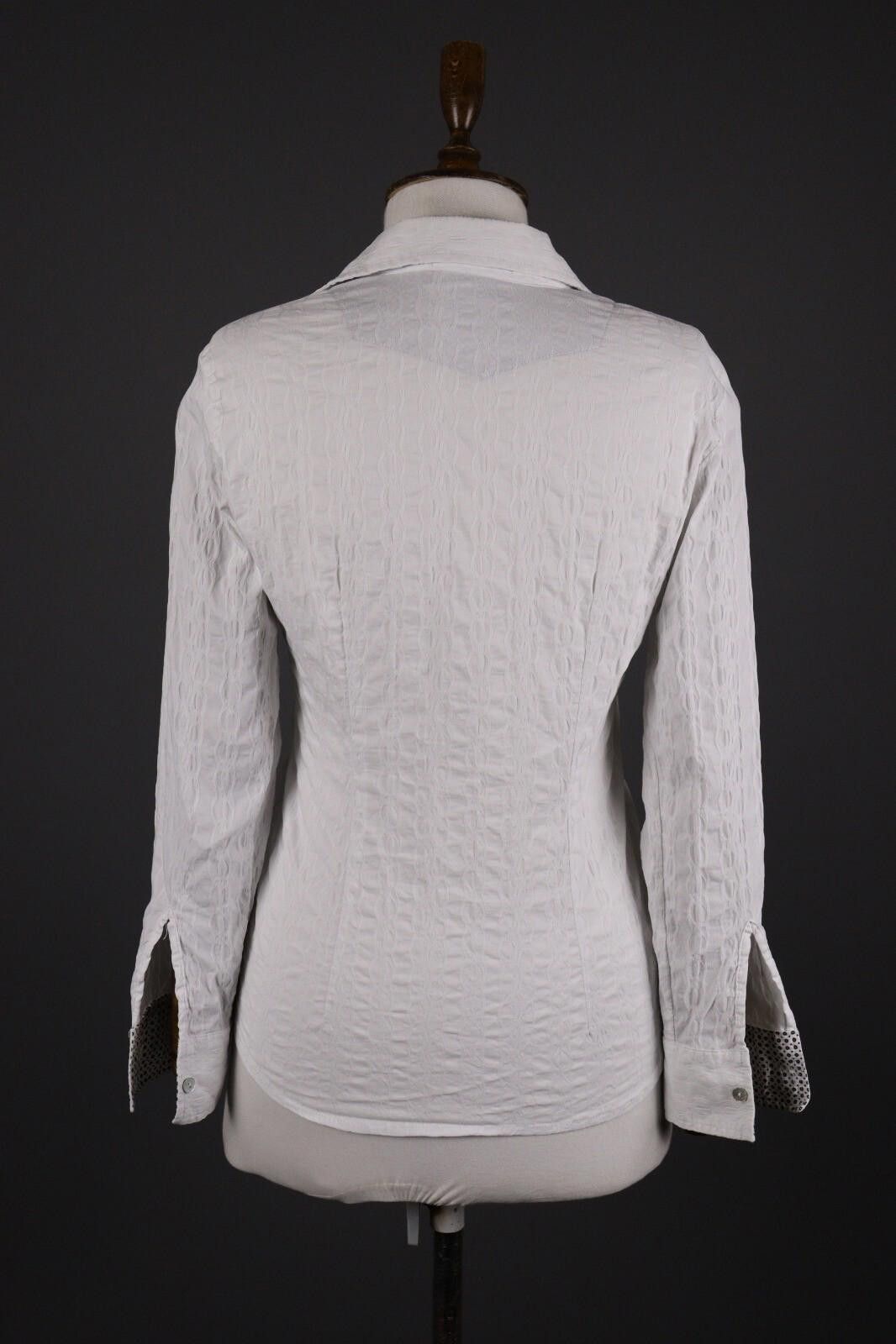 Bottega Veneta Bottega by Elisa Cavaletti White Lagenlook Shirt Size S Size S / US 4 / IT 40 - 5 Thumbnail