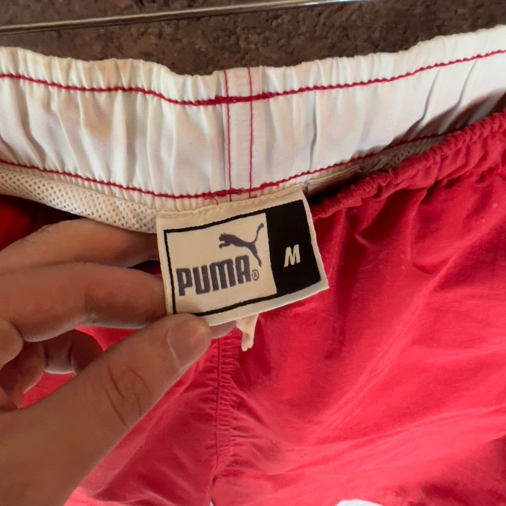 Puma PUMA Shorts Men’s Red M Athletic Vintage? No Size US 31 - 4 Thumbnail