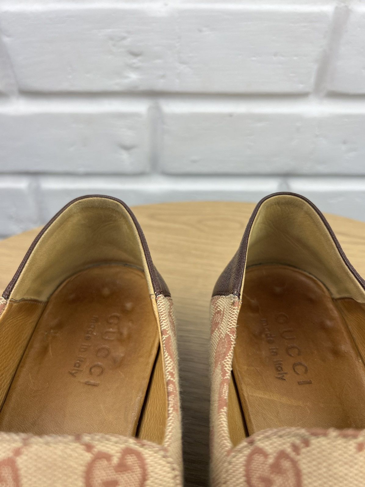 Gucci GUCCI Loafers Leather Shoes HORSEBIT Buckle GG Monogram Web Size US 9 / EU 42 - 16 Thumbnail