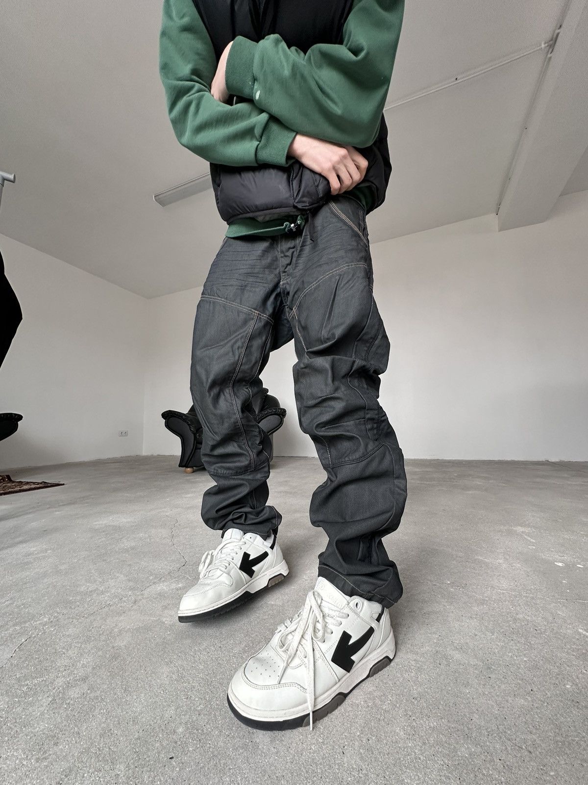 Japanese Brand Japanese Brand Waxed Stacked Jeans Size US 36 / EU 52 - 1 Thumbnail