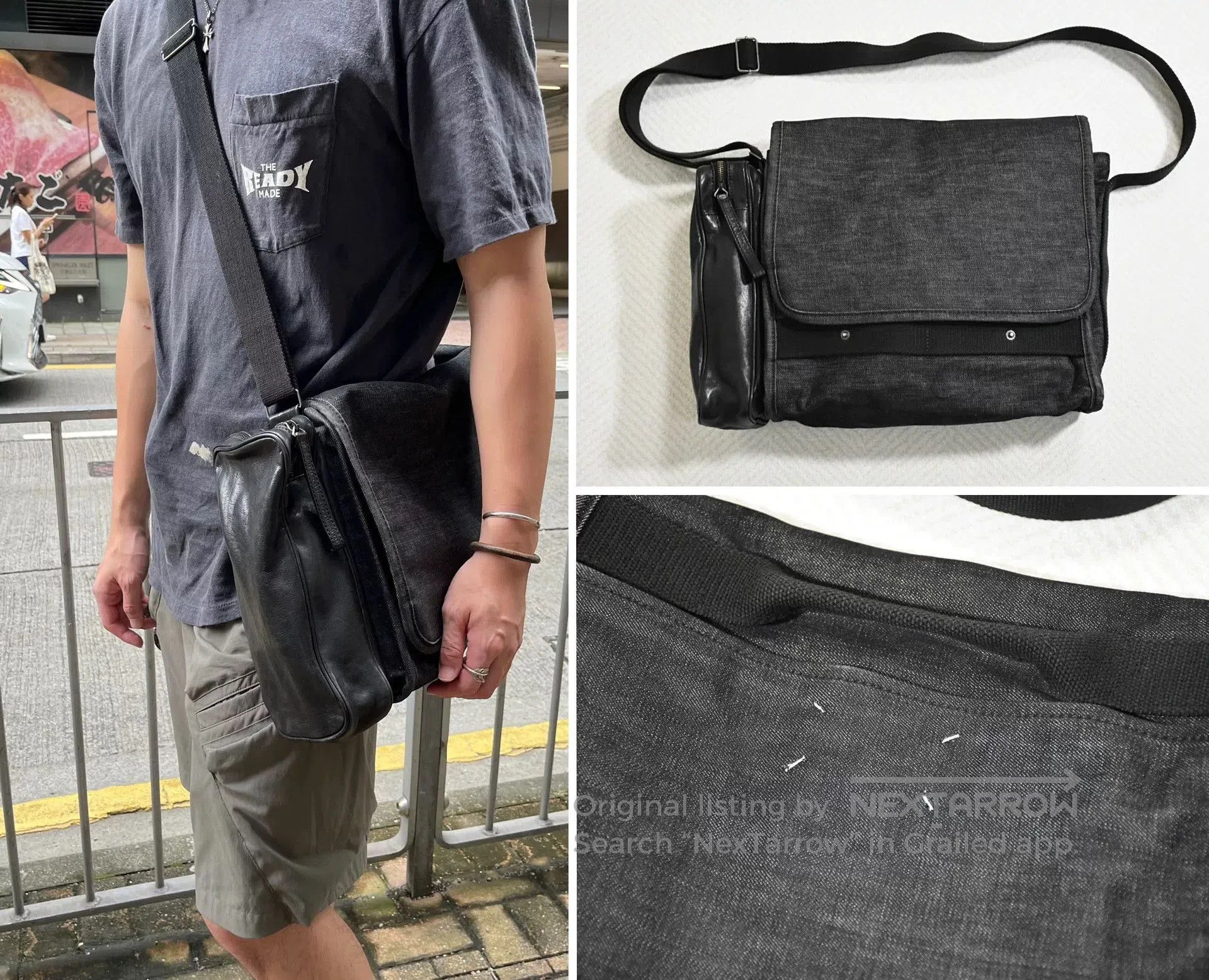Maison Margiela Maison Margiela Deconstructed Patchwork Messenger Bag. Size ONE SIZE - 2 Thumbnail