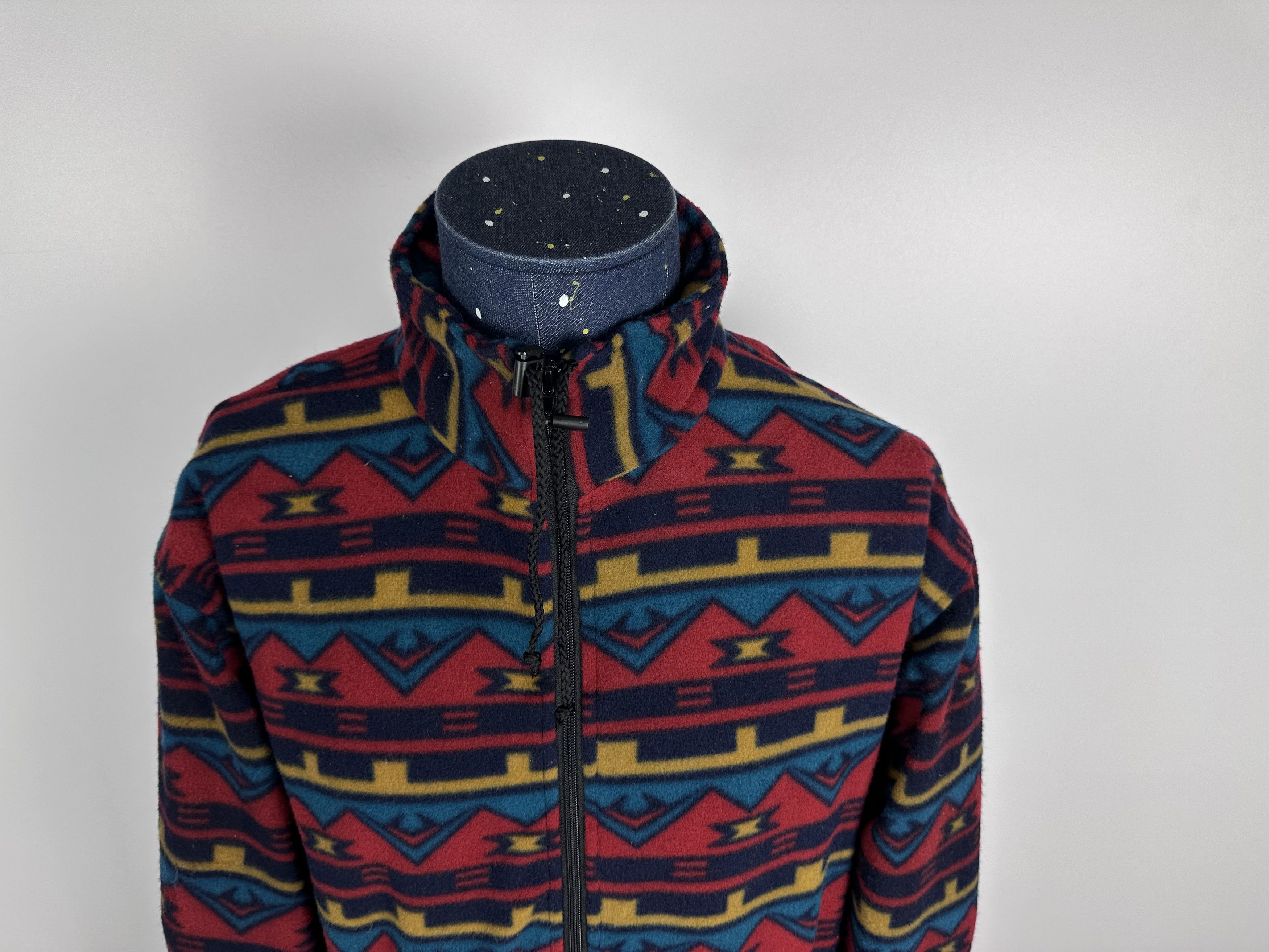 Vintage vintage FLEECE sweater Full Zip retro wear men's 90s jumper Size US M / EU 48-50 / 2 - 3 Thumbnail