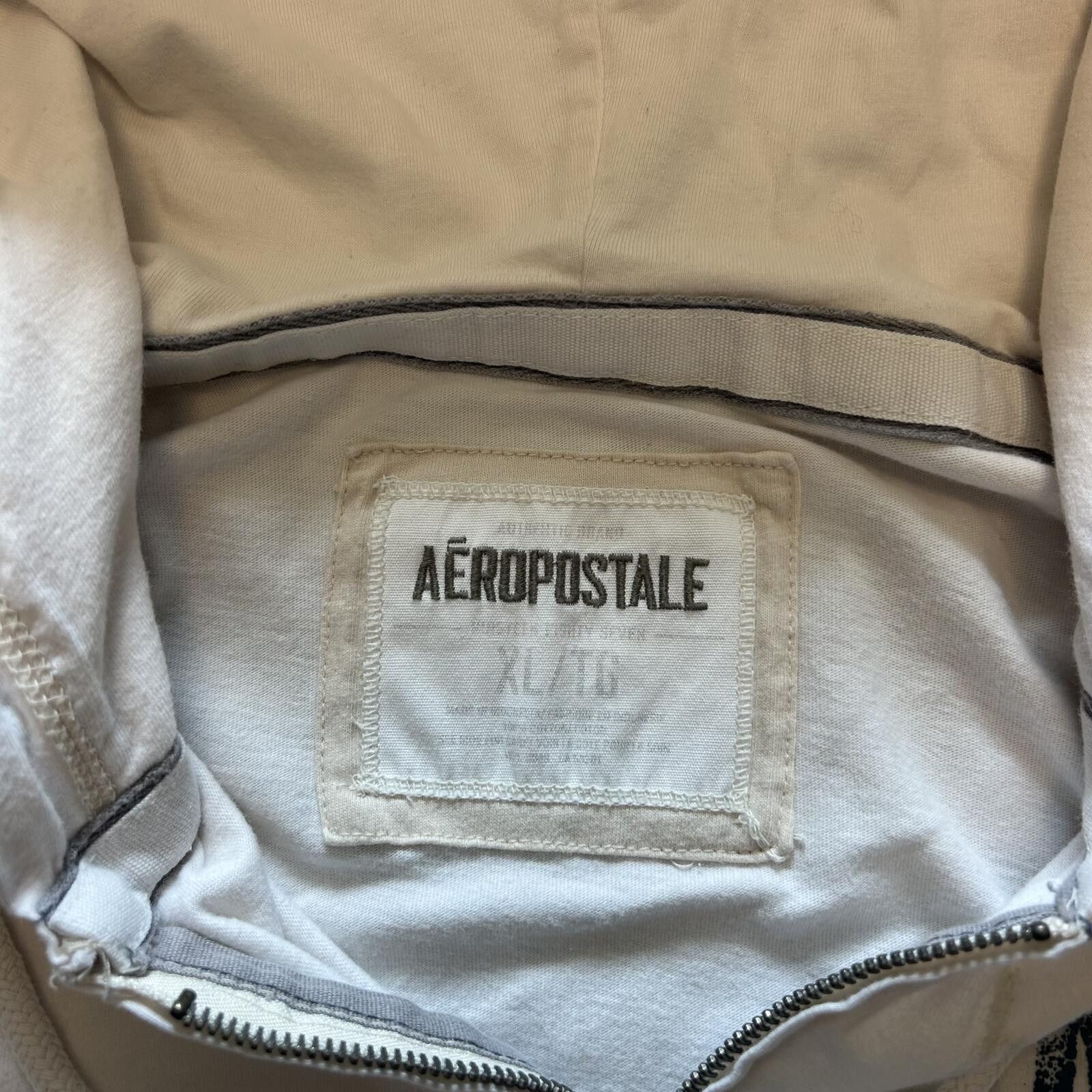 Aeropostale Sick Y2k Aeropostale Aero White Zip-Up Hoodie size XL Size US XL / EU 56 / 4 - 3 Thumbnail