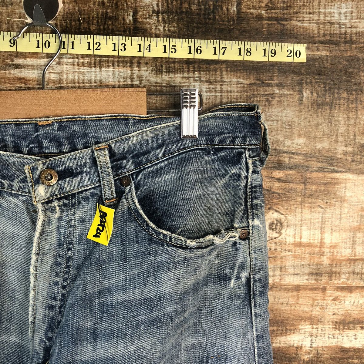 Levi's Levis Blue Distressed ripped Denim Pants #A2119 Size US 32 / EU 48 - 8 Thumbnail
