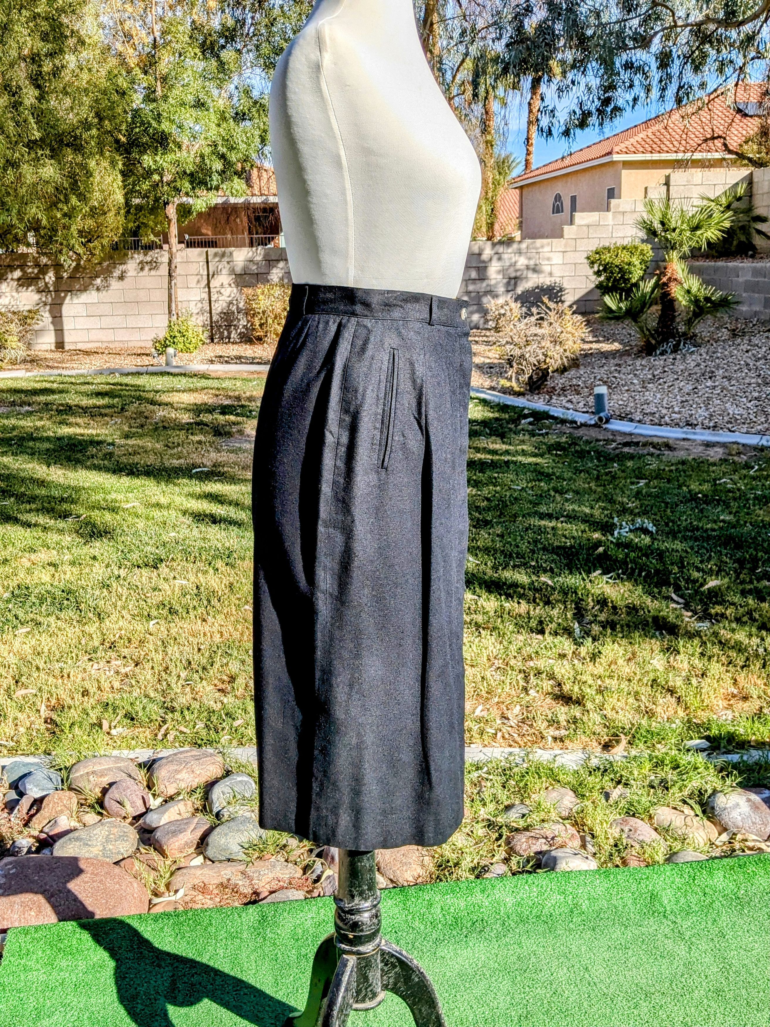 Liz Claiborne Liz Claiborne Petites Vintage Silk Pockets Button-Down Skirt Size 28" / US 6 / IT 42 - 3 Thumbnail