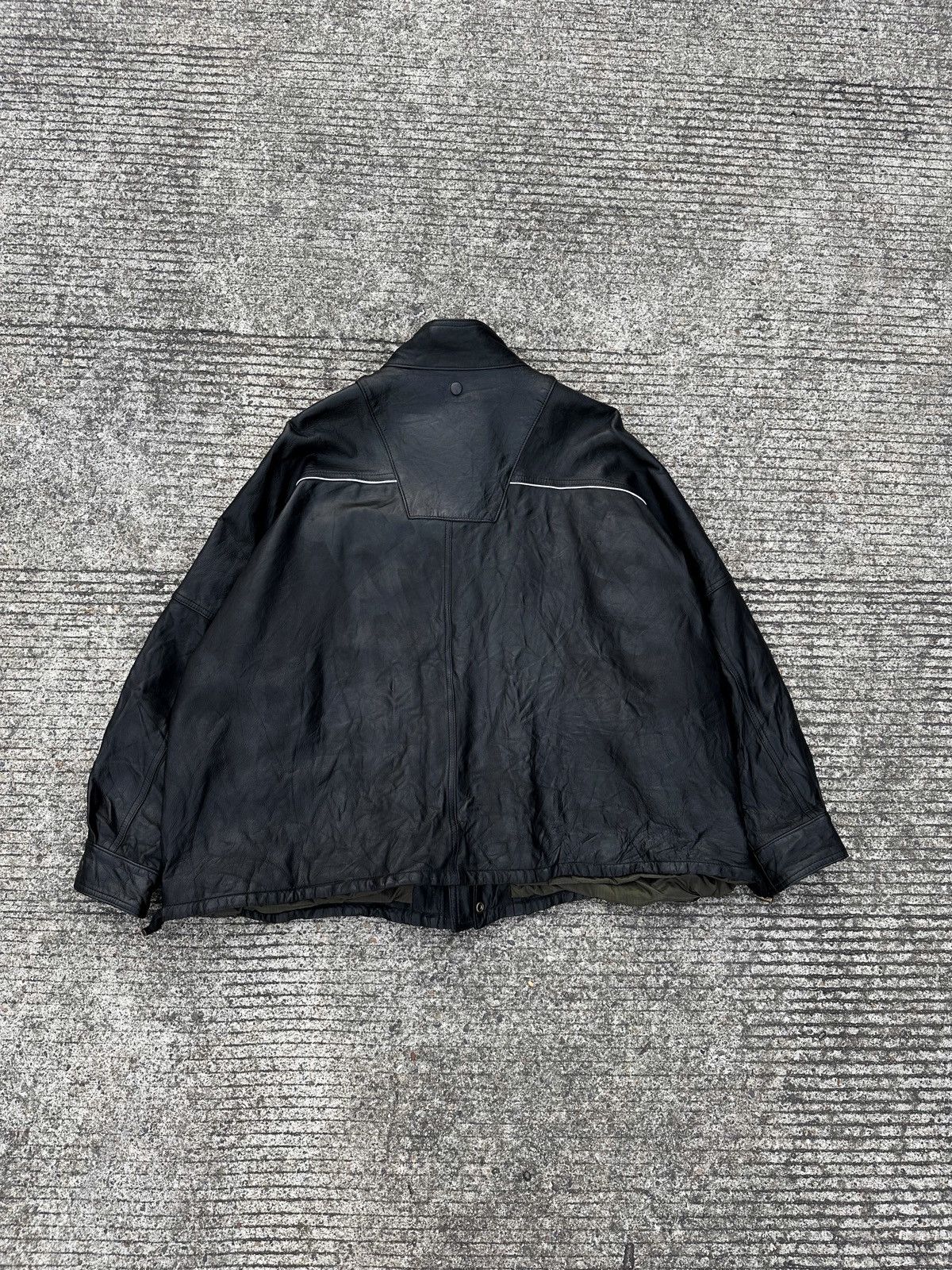 Blackmeans Blackmeans M65 Field Leather Jacket W/Long Liner Size US L / EU 52-54 / 3 - 18 Thumbnail