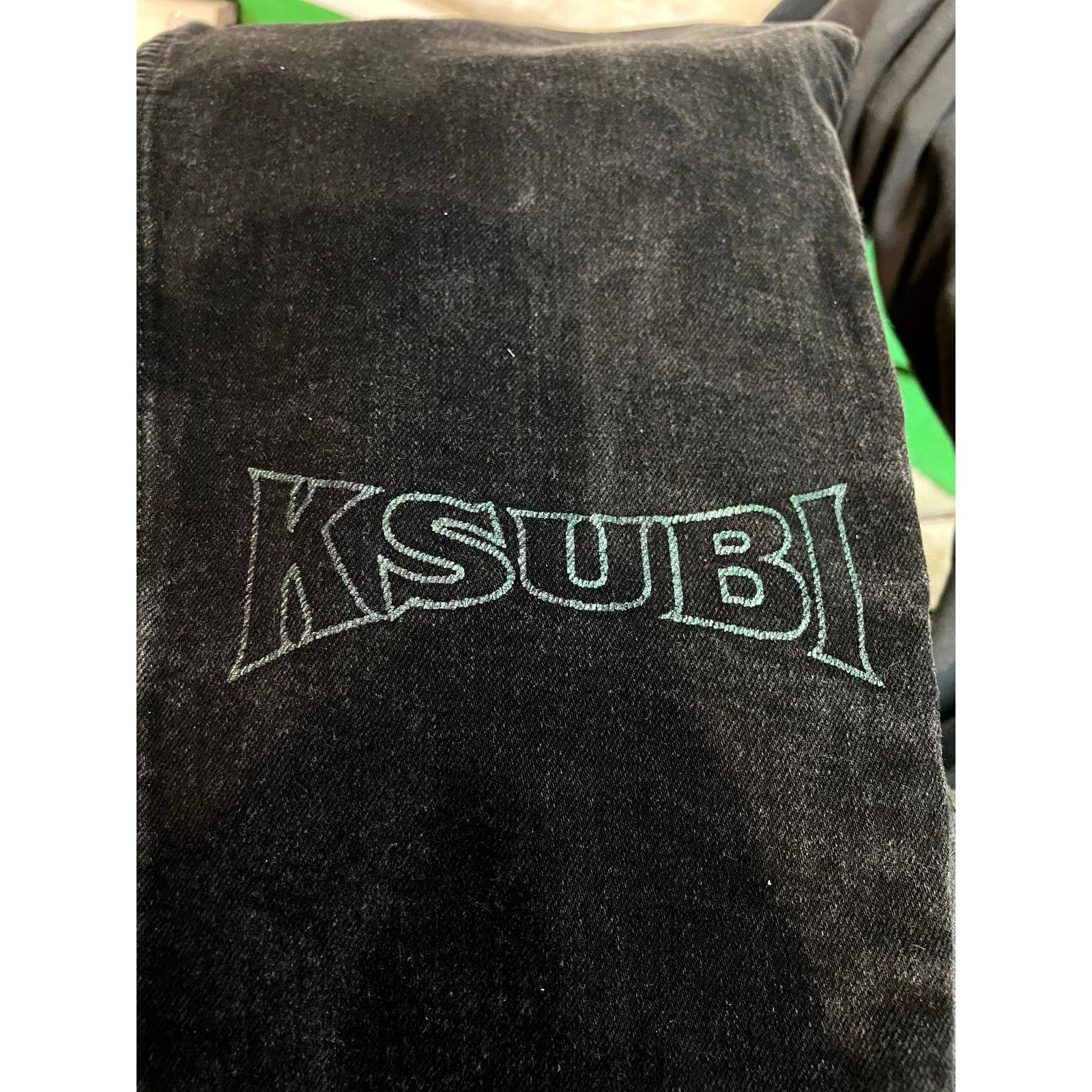 Ksubi Black & Green Jeans