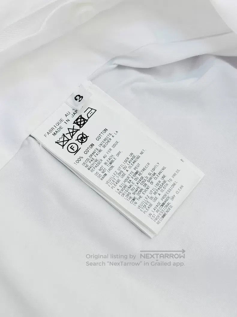 Yohji Yamamoto Yohji Yamamoto White shirred lace-up asymmetric silhouette Size US L / EU 52-54 / 3 - 8 Thumbnail