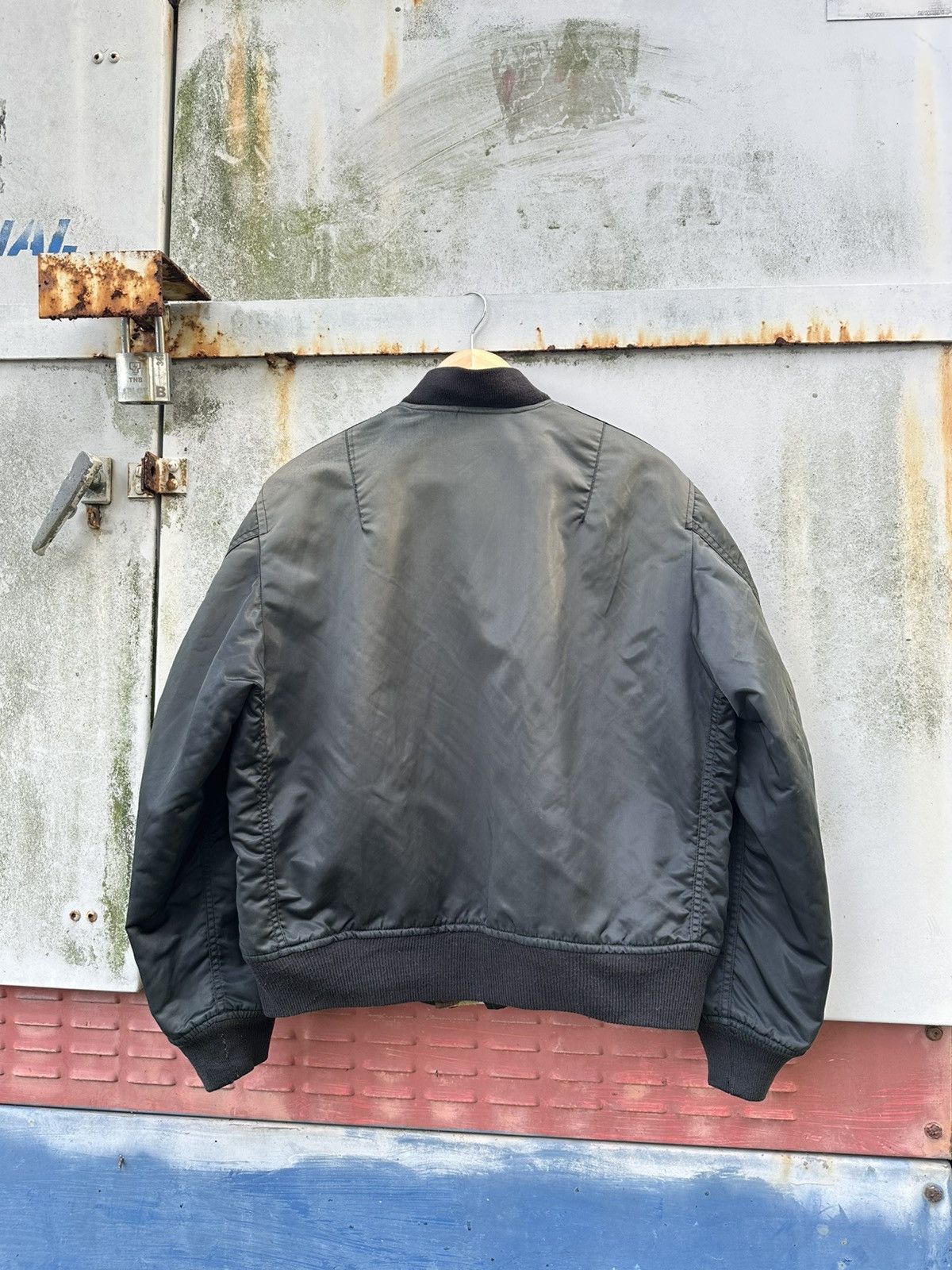 Vintage 🪖Vintage Faded MA-1 Man Intermediate Bomber Jacket Size US M / EU 48-50 / 2 - 8 Thumbnail