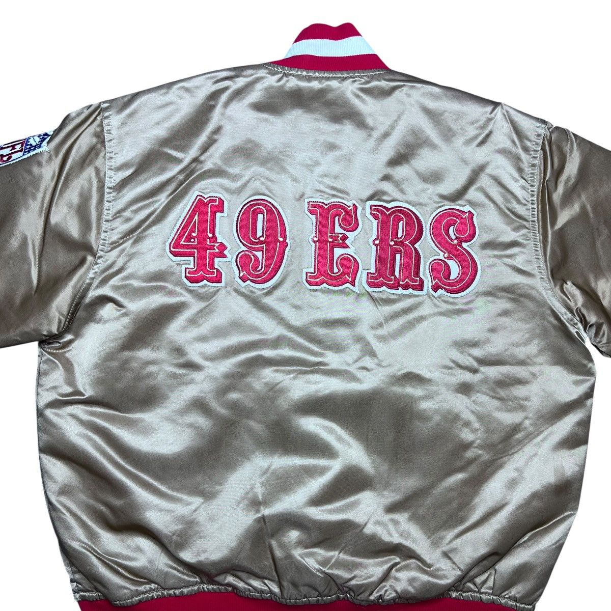 Starter 1990s NFL San Francisco 49ers Starter Spell Out Satin Jacket Size US M / EU 48-50 / 2 - 11 Thumbnail