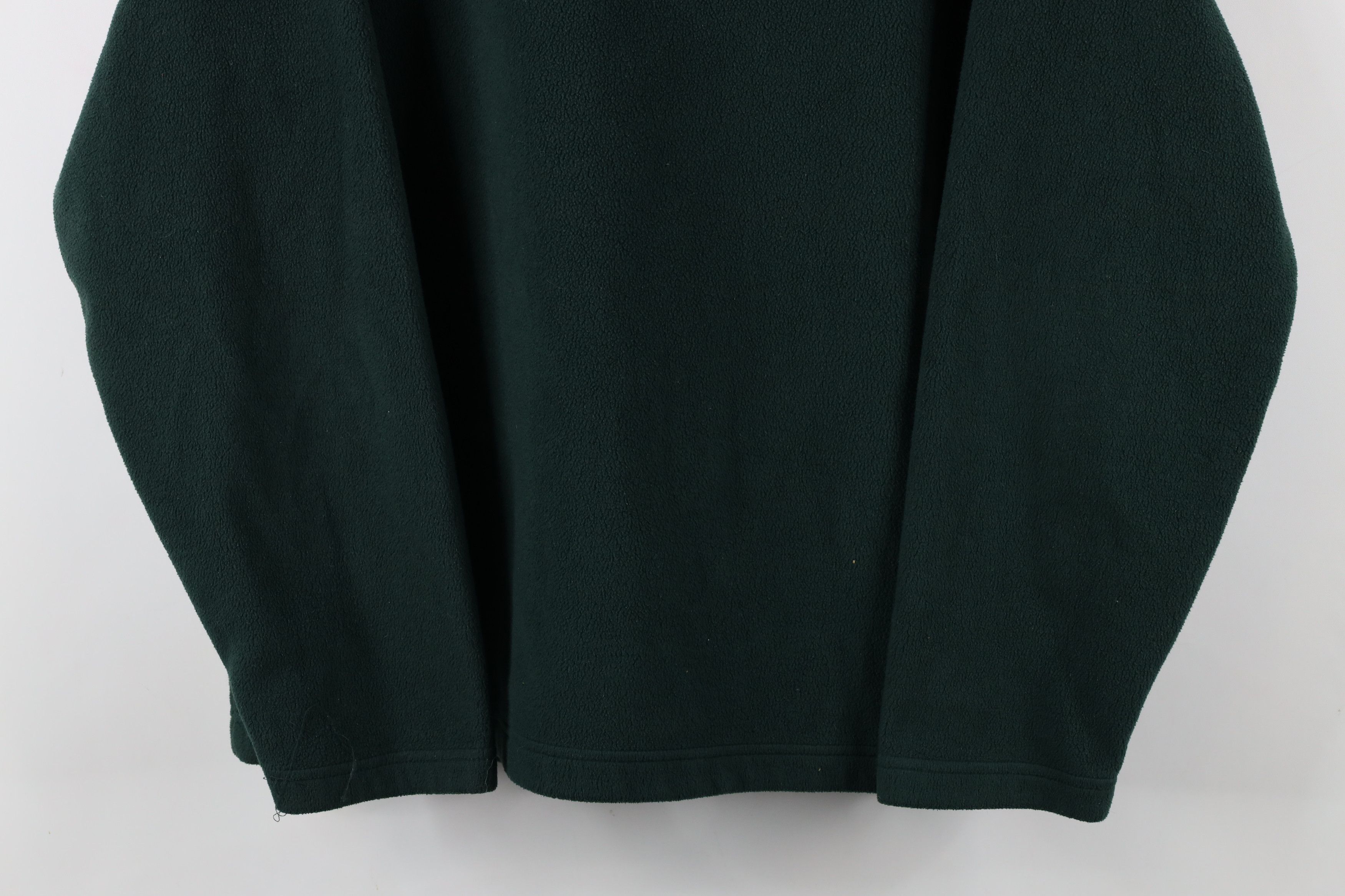 Gap × Vintage Vintage 90s Gap Heavyweight Fleece V-Neck Sweater Green Size US XL / EU 56 / 4 - 3 Thumbnail