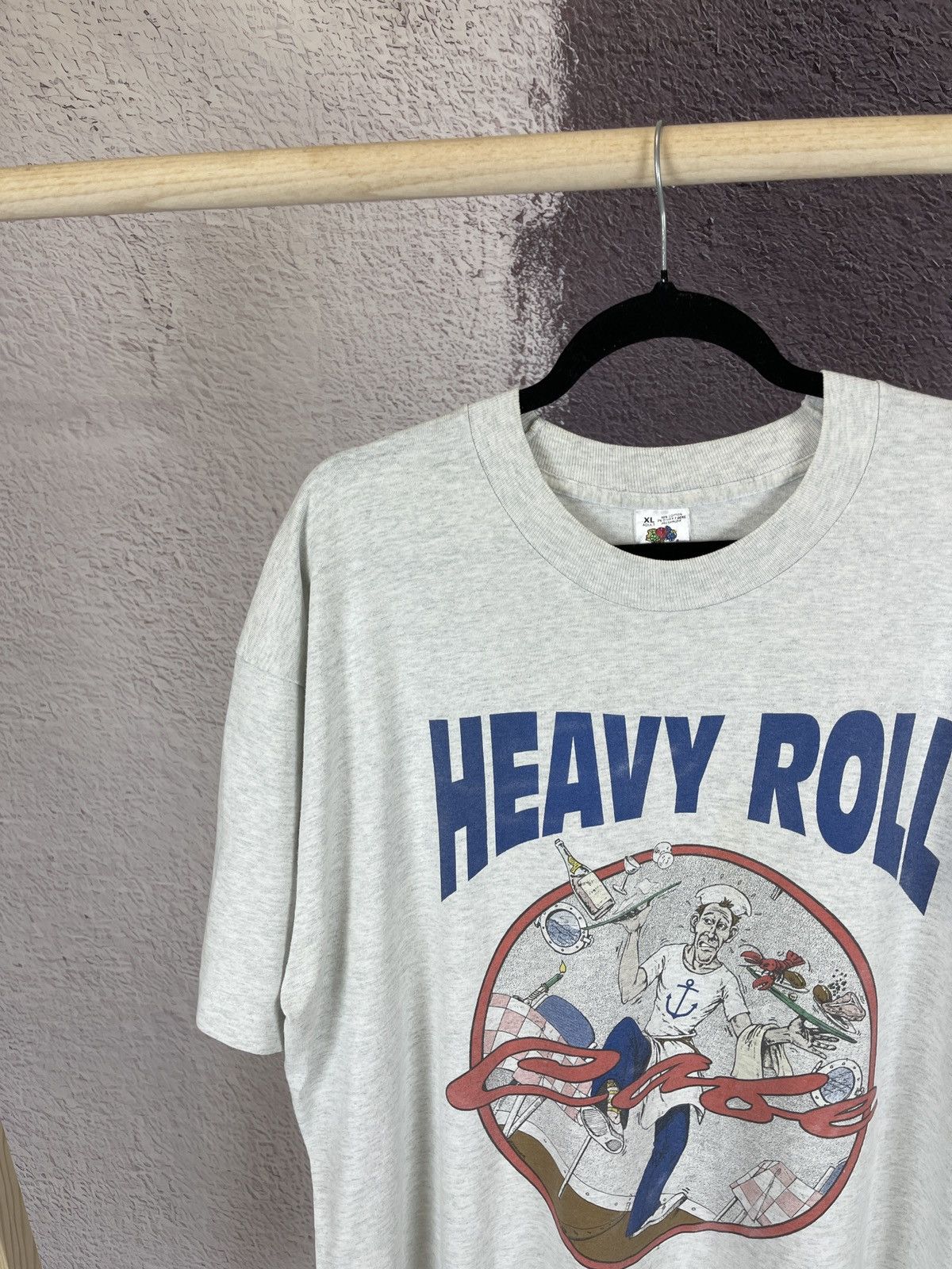 Fruit Of The Loom FOTL heavy roll liberty ship john w. brown made in USA tee Size US XL / EU 56 / 4 - 4 Thumbnail