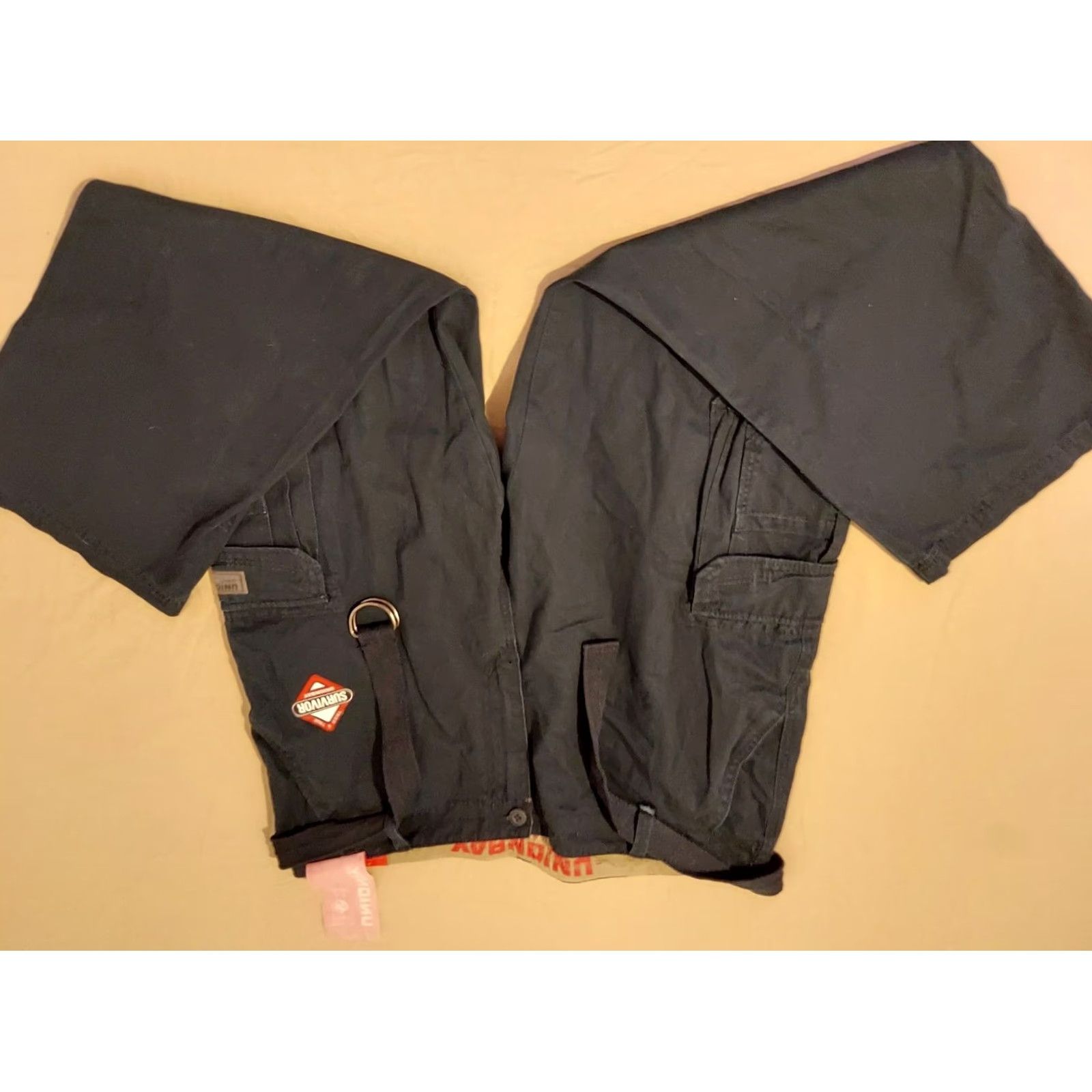 Vintage Unionbay Cargo Khaki Pants 44x30 Navy Blue Cotton Slack Trouser Mens Size US 44 / EU 60 - 5 Thumbnail