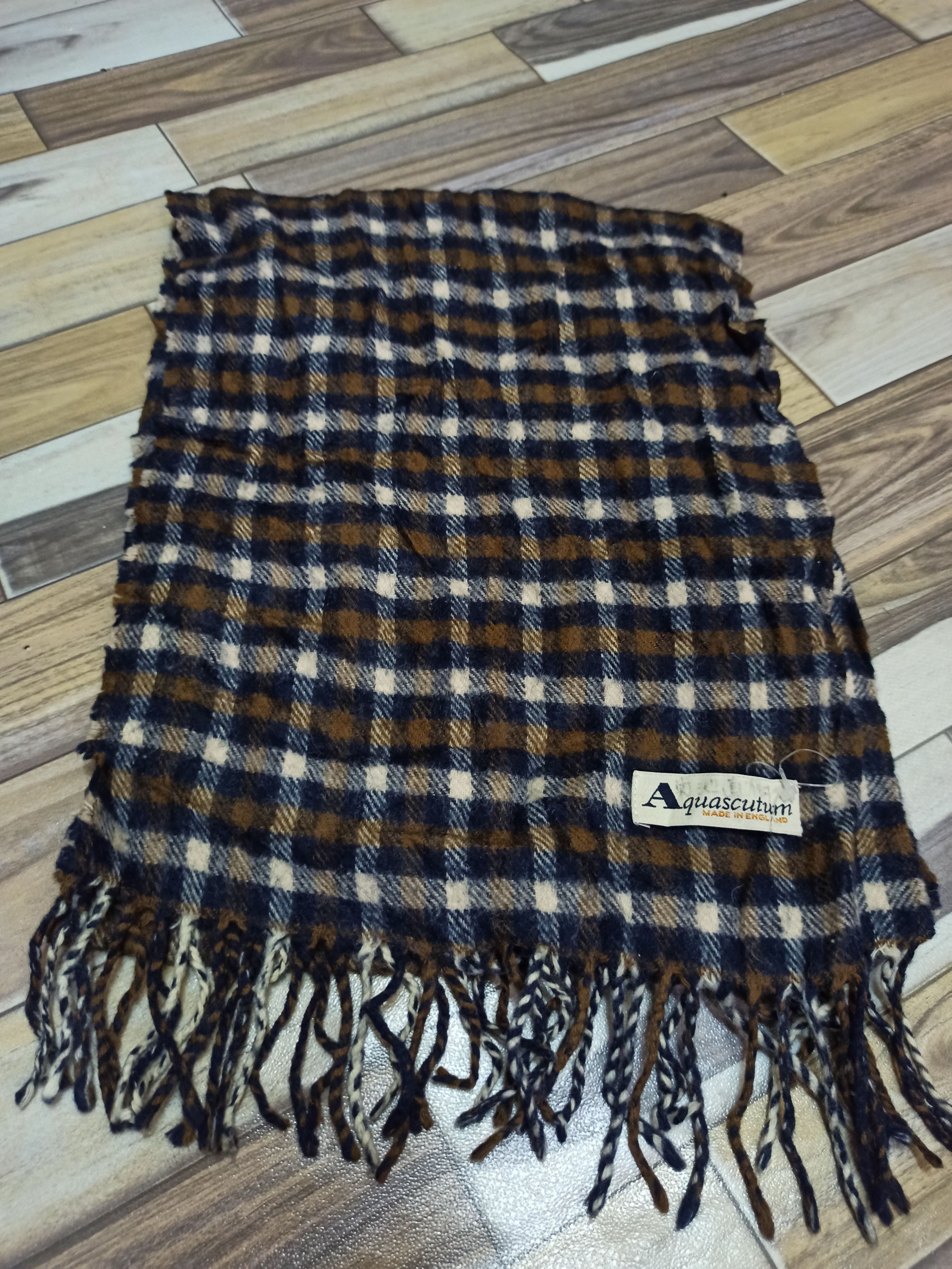 Aquascutum Aquascutum Muffler Made In England Size ONE SIZE - 1 Thumbnail