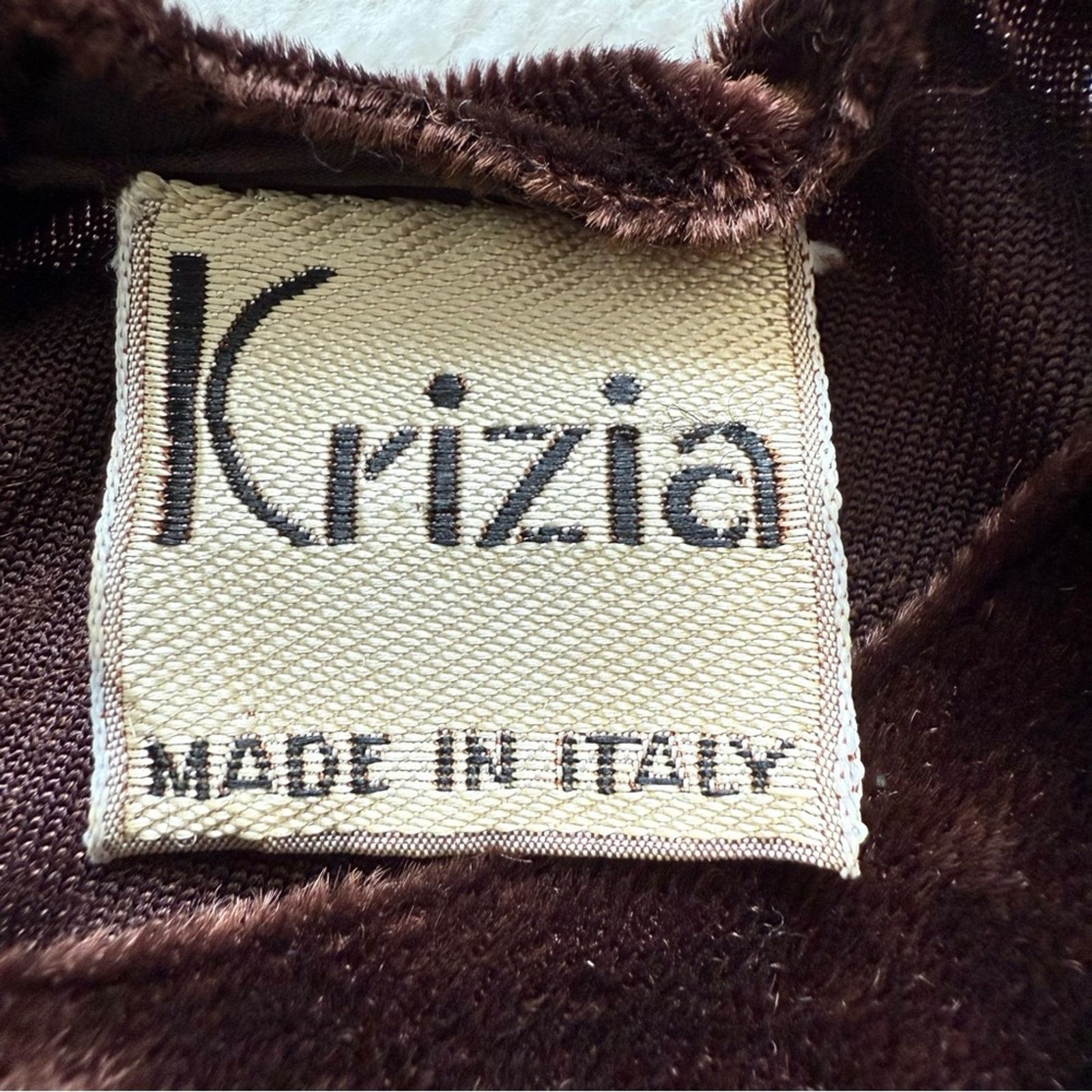 Krizia Krizia women velour dress natural fur size 42 IT or 6 US Size M / US 6-8 / IT 42-44 - 8 Thumbnail