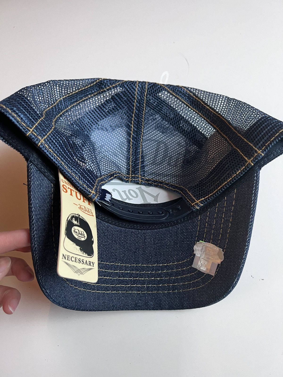 Von Dutch Von Dutch Trucker Hat Denim NWT Size ONE SIZE - 2 Thumbnail