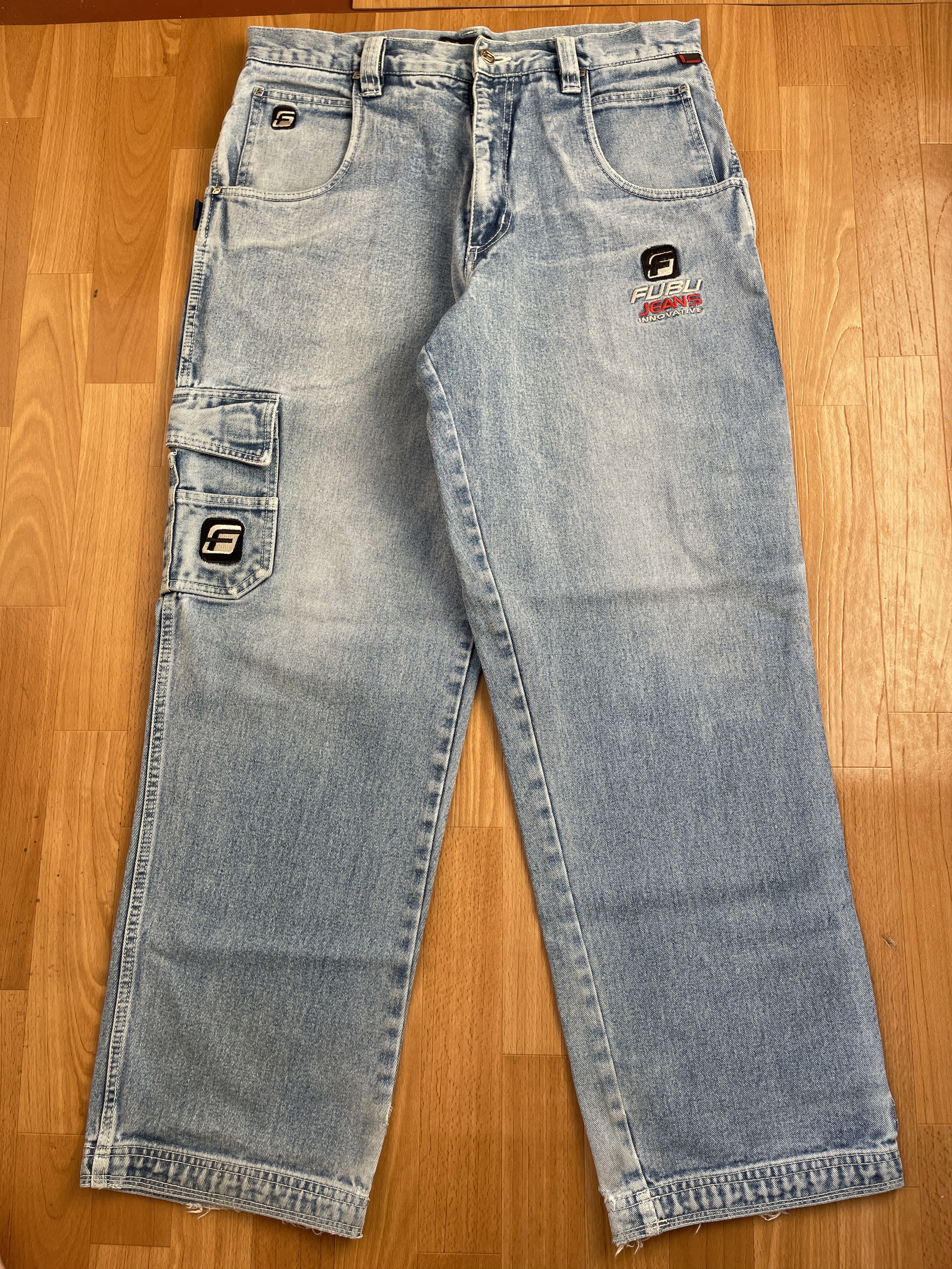 Fubu FUBU jeans, vintage baggy jeans, 90s hip hop skater Y2K 36 Size US 36 / EU 52 - 2 Thumbnail