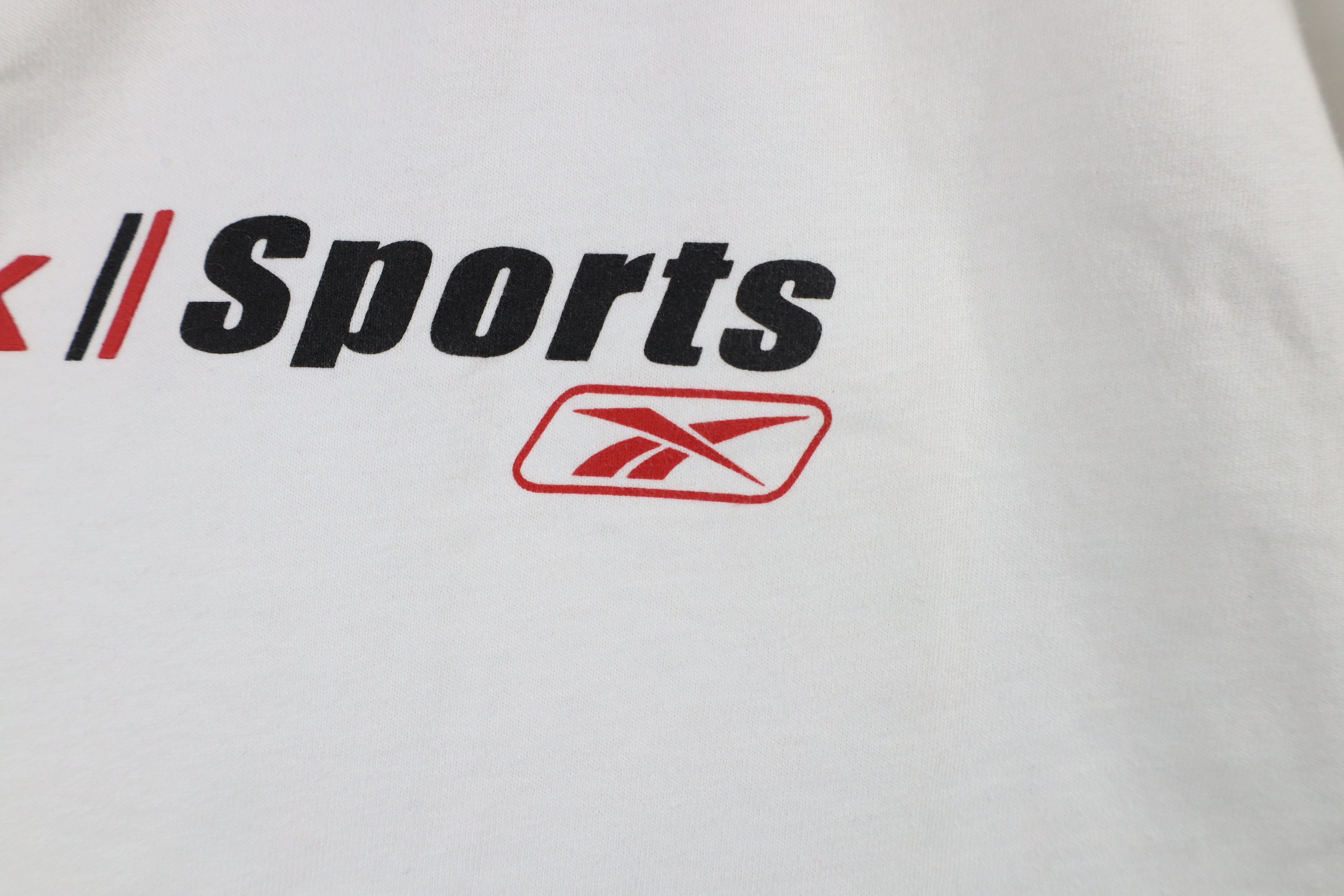 Reebok × Vintage Vintage 90s Reebok Sport Short Sleeve T-Shirt White Cotton Size US L / EU 52-54 / 3 - 5 Thumbnail