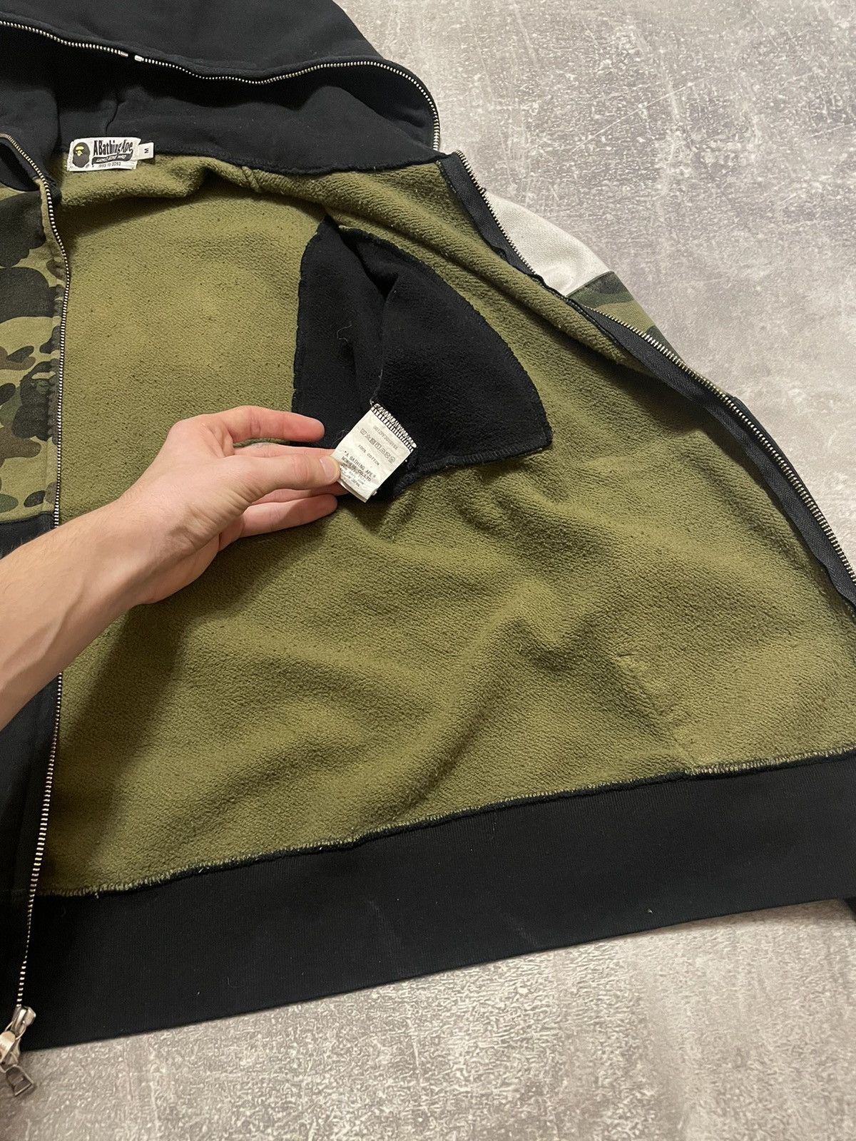 Bape 1st Camo Color Block Full Zip Hoodie Size US M / EU 48-50 / 2 - 13 Thumbnail