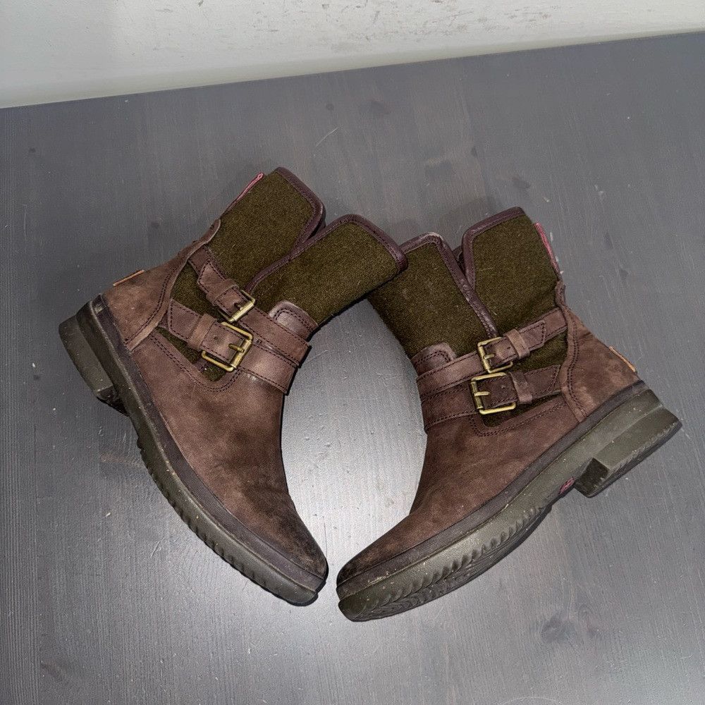 Ugg UGG Simmens Waterproof Leather Wool Double Buckle Strap Boo Size US 6 / IT 36 - 4 Thumbnail