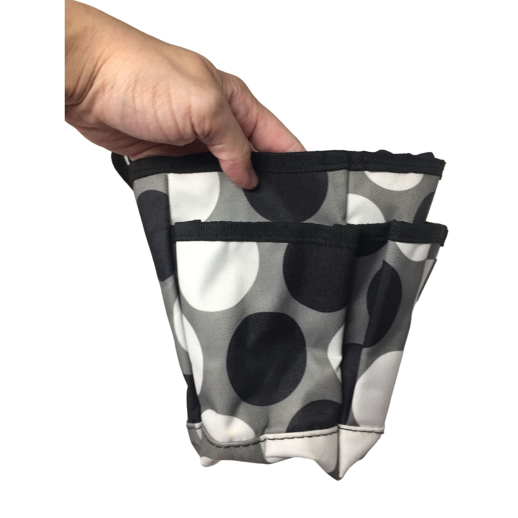 Other Women's Thirty-One Black, Gray, White Polka Dotted Mini Tote Size ONE SIZE - 4 Thumbnail