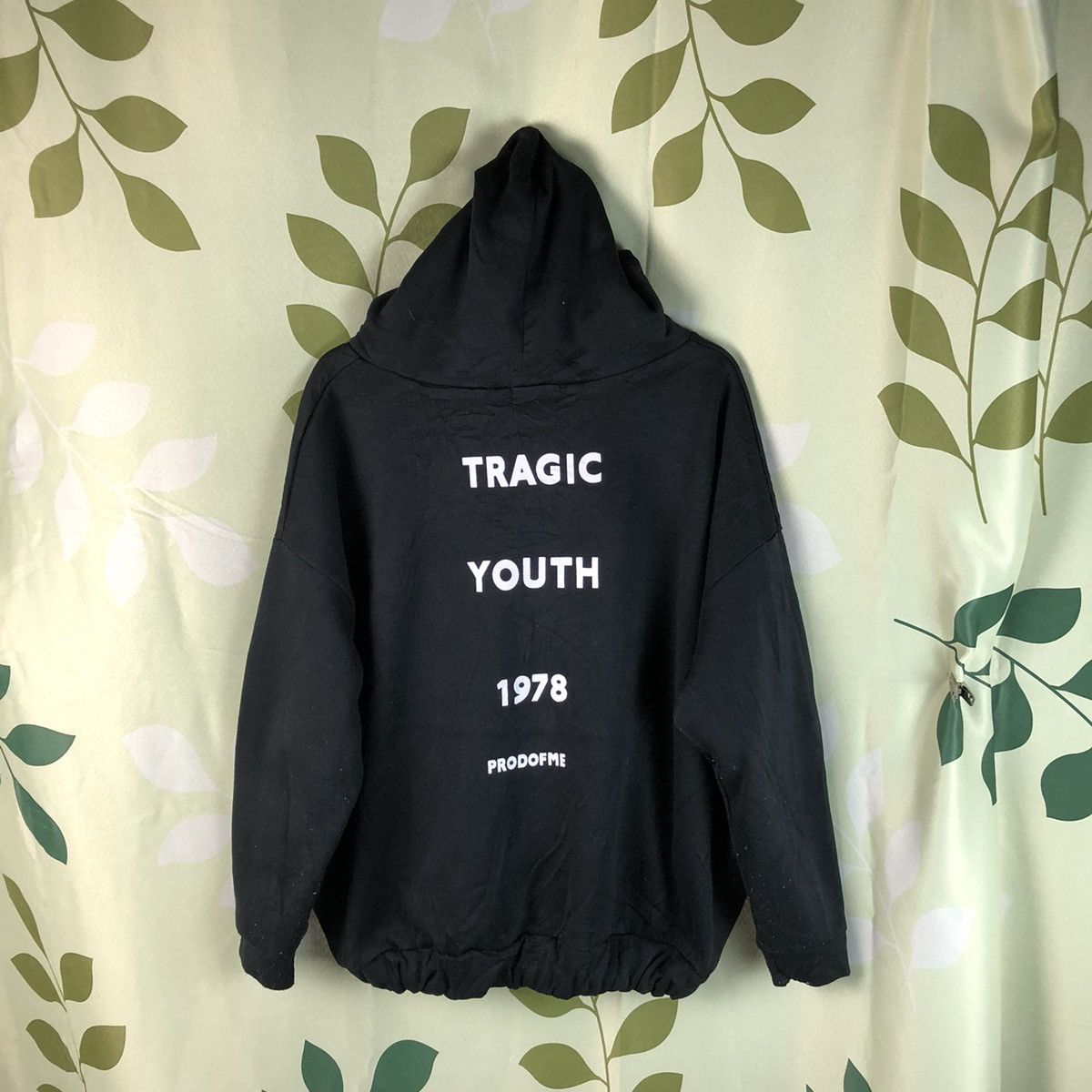 Japanese Brand Streetwear Vintage Tragic youth 1978 prodofme Black Hoodie 7448 Grailed