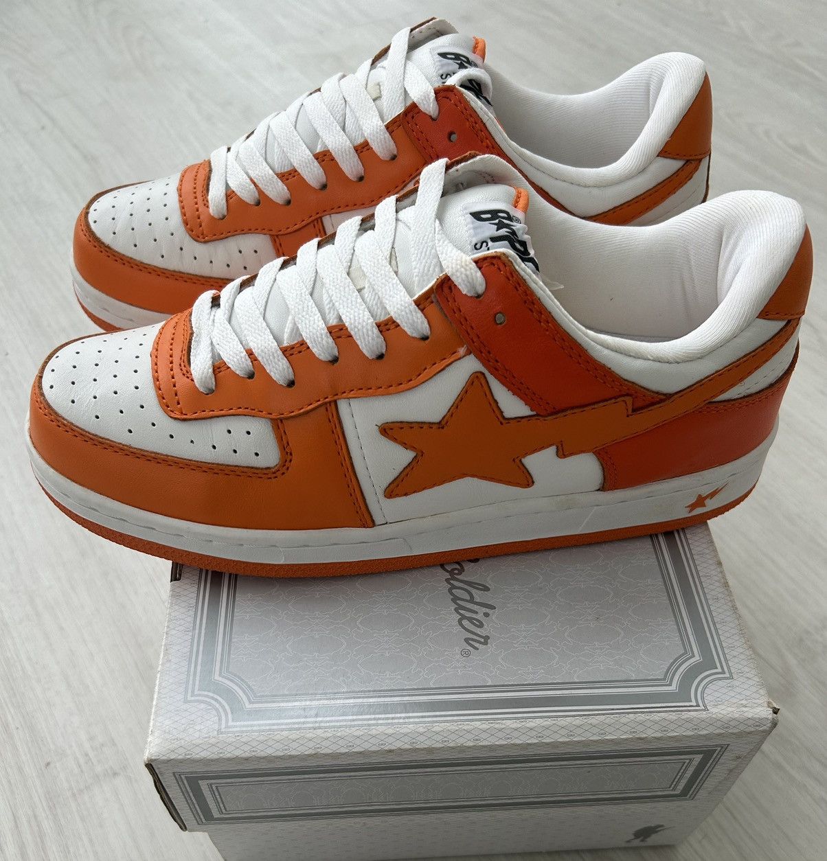 Bape VERY RARE OG 2006 A BATHING APE FS-026 ORANGE SK8 Size US 9 / EU 42 - 1 Thumbnail