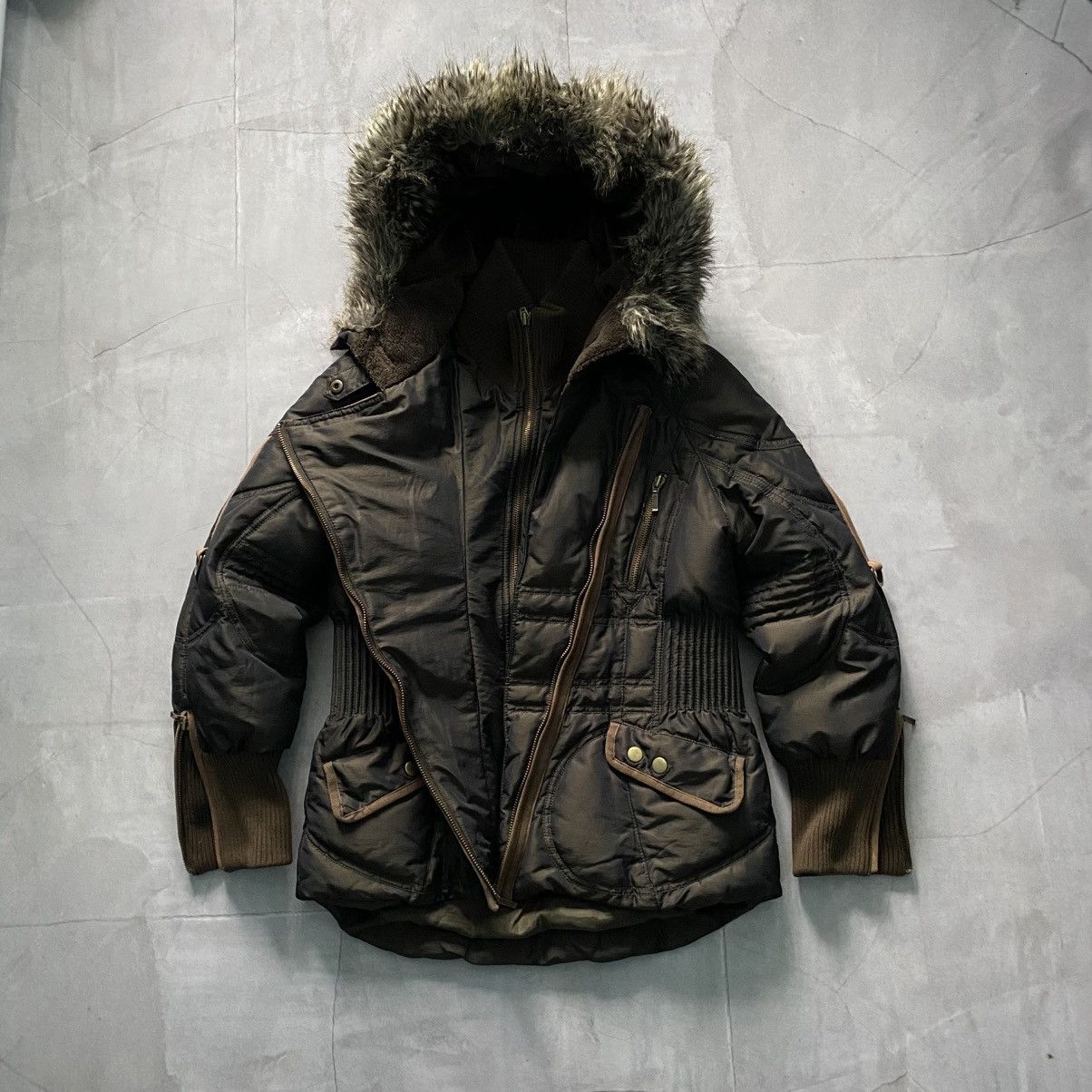 fur gimmick jacket ムートン goa LGB dia Y2K fur gimmick jacket ムートン goa LGB dia Y2K - メルカリ