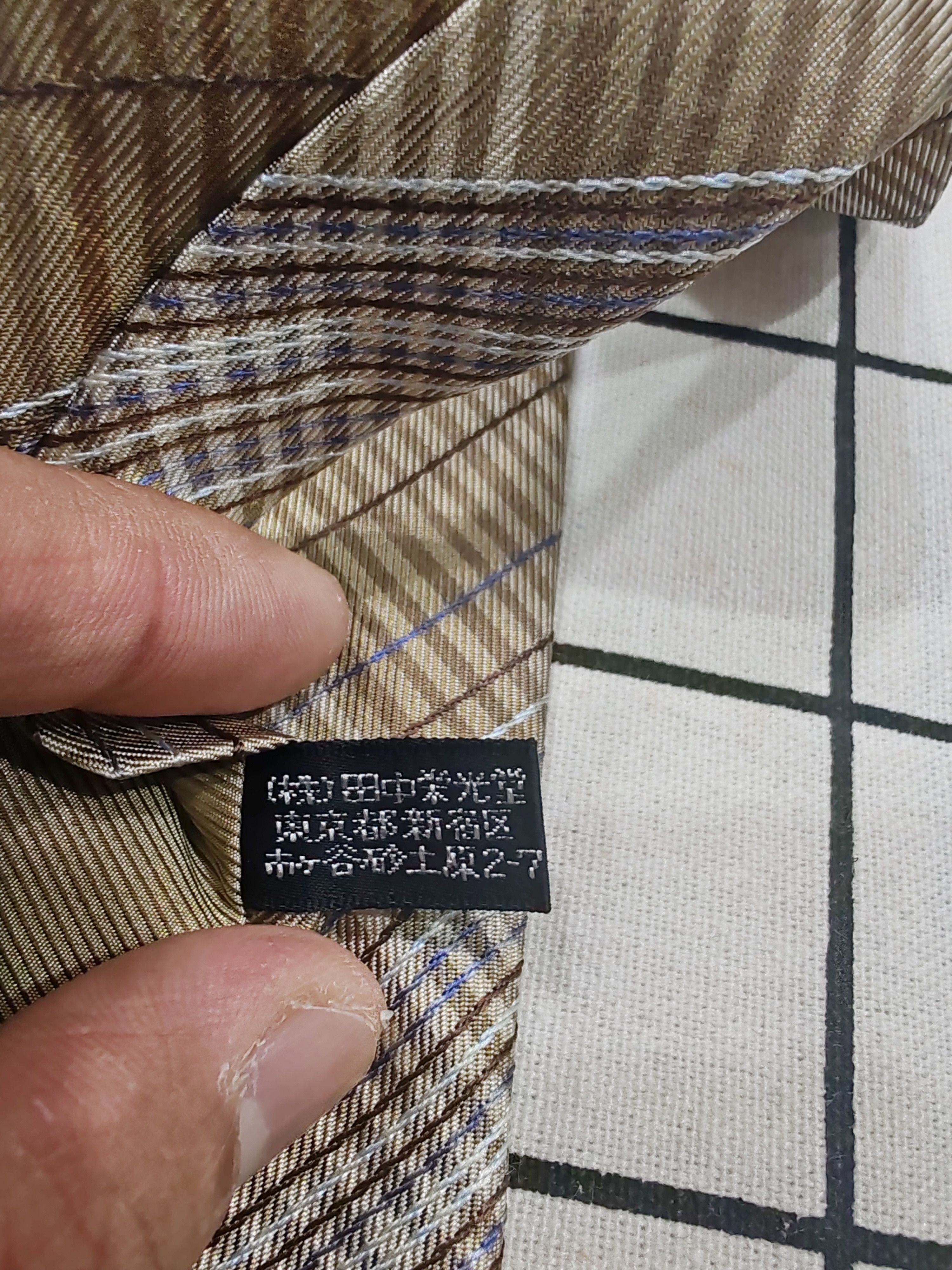 Issey Miyake ISSEY MIYAKE CLASSIC MULTI PLAID NECKTIE 100% SILK FOR MEN Size ONE SIZE - 5 Thumbnail
