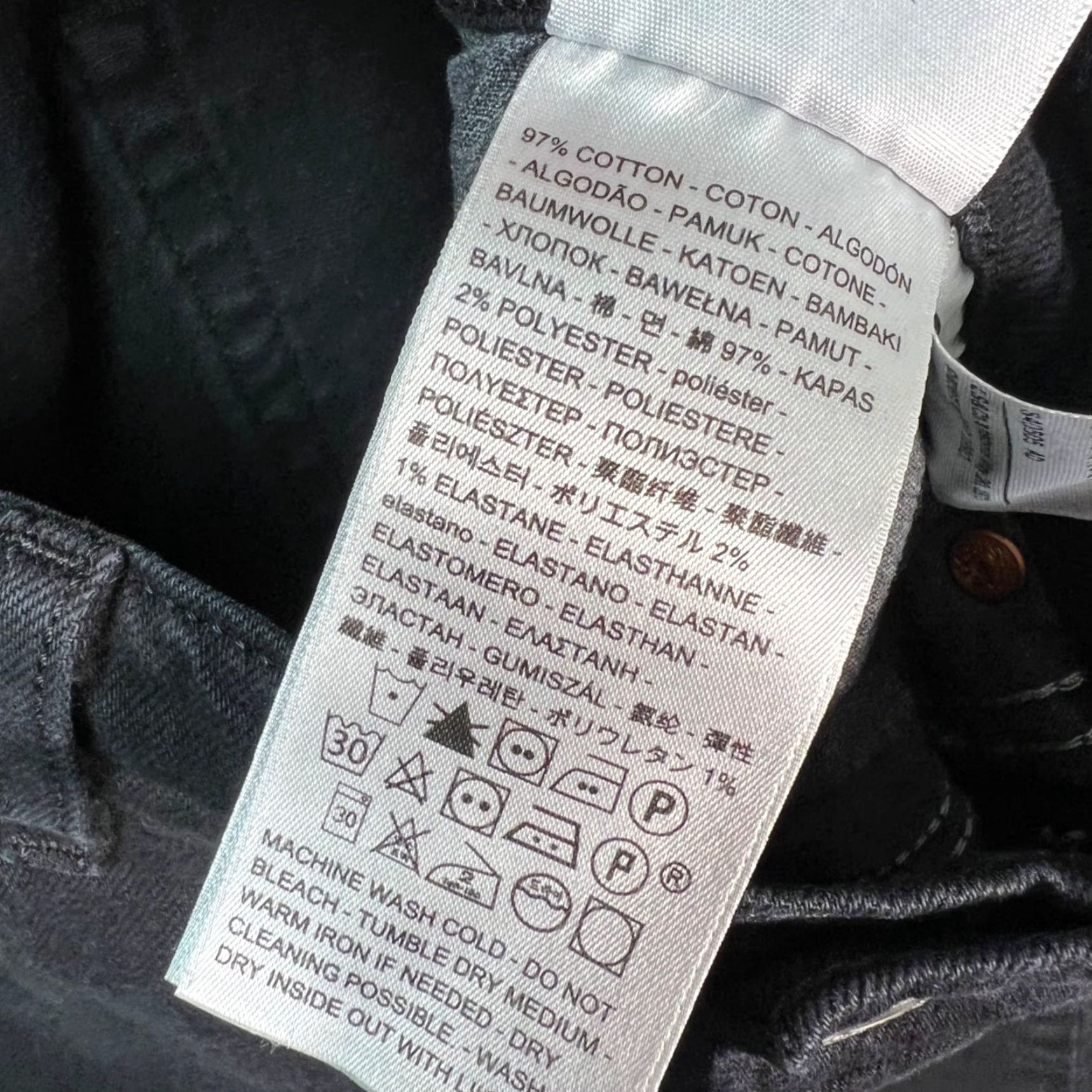 Levi's Levi's Wedgie Fit Jeans 5-Pocket Denim Black Regular Levi's Women's 32x27 Jeans (High Rise) - 27 Inseam XS? Size 24" / US 00 / IT 34 - 4 Thumbnail