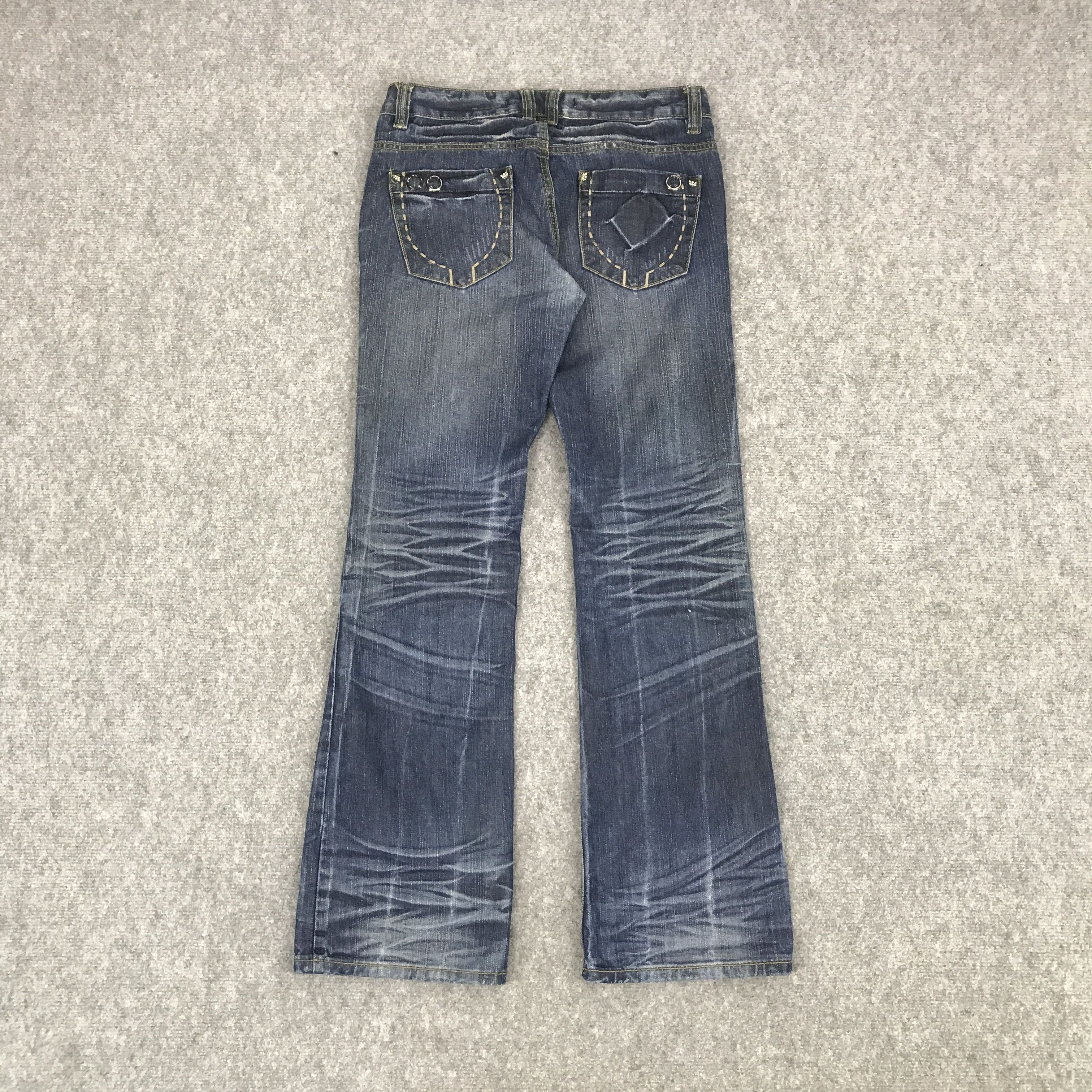 Designer × Japanese Brand FLARE YUKI DENIM JAPAN STYLE BOOTCUT JEANS Size US 29 - 2 Thumbnail