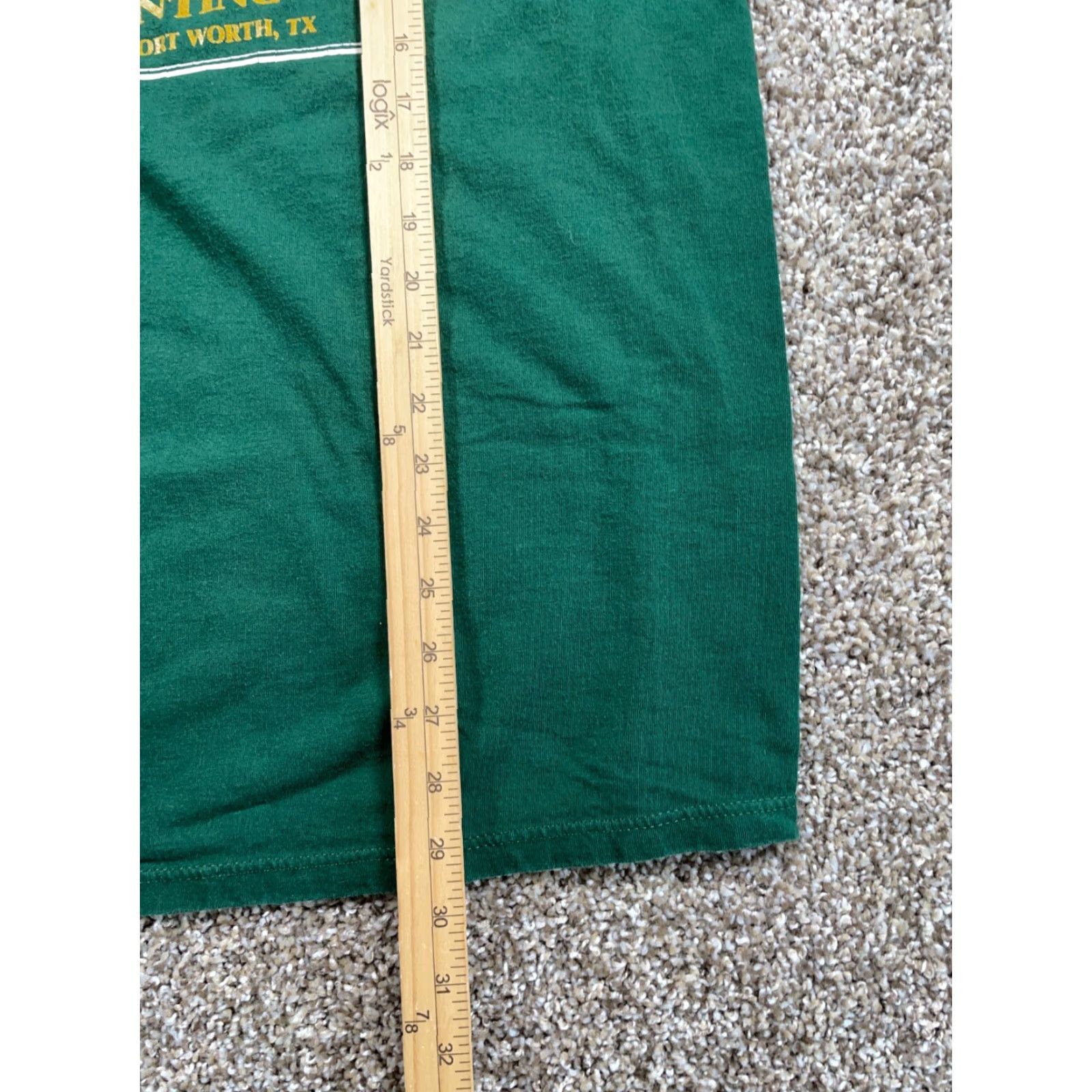 Jerzees VINTAGE Jerzees T-Shirt Men Large Green Buck Stops Here 90s Graphic Print Cotton Midwest Size US L / EU 52-54 / 3 - 7 Thumbnail