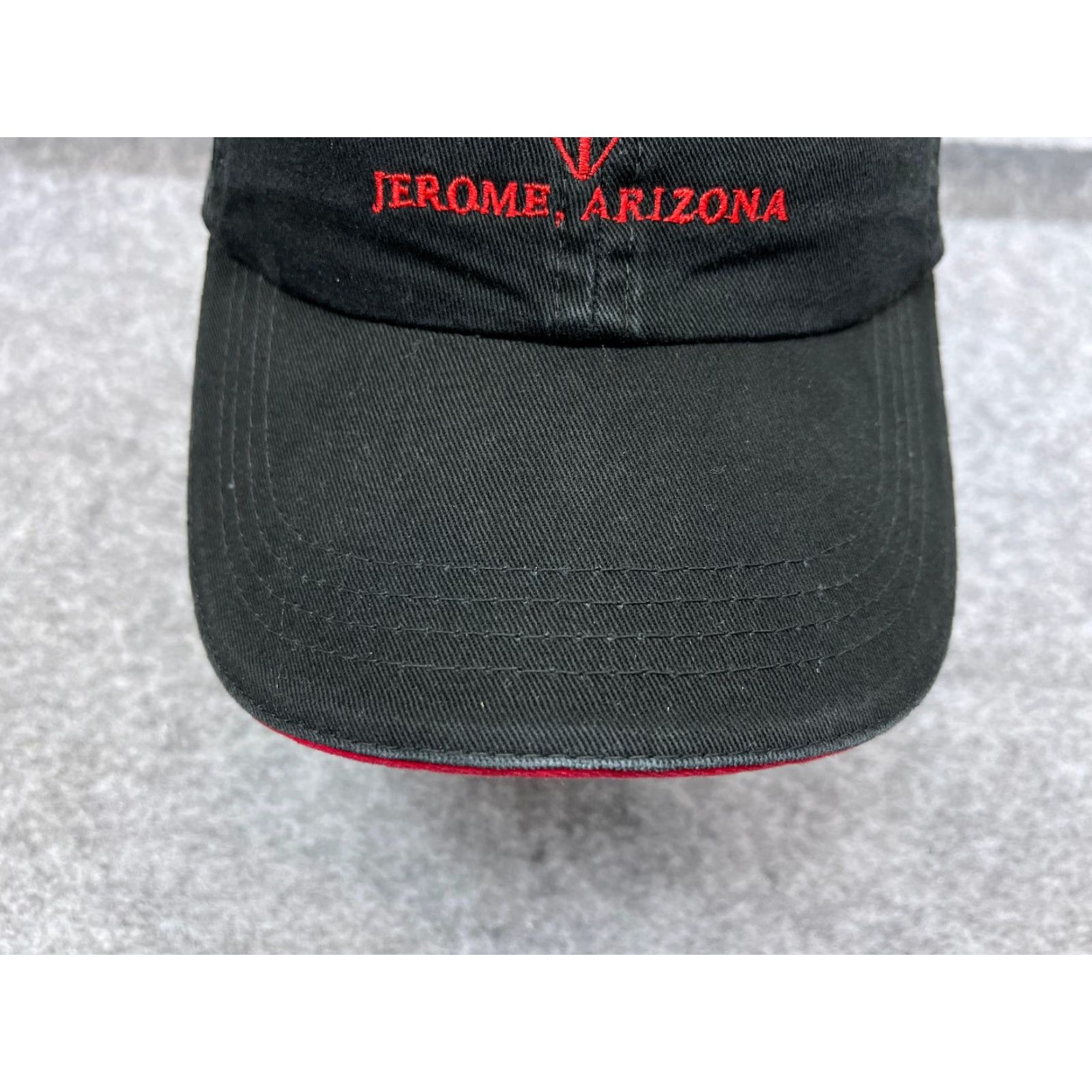Vintage Bayside Baseball Cap Adjustable Hat for Men - One Size - Black Red - Outdoor Logo Cafe Size ONE SIZE - 3 Thumbnail