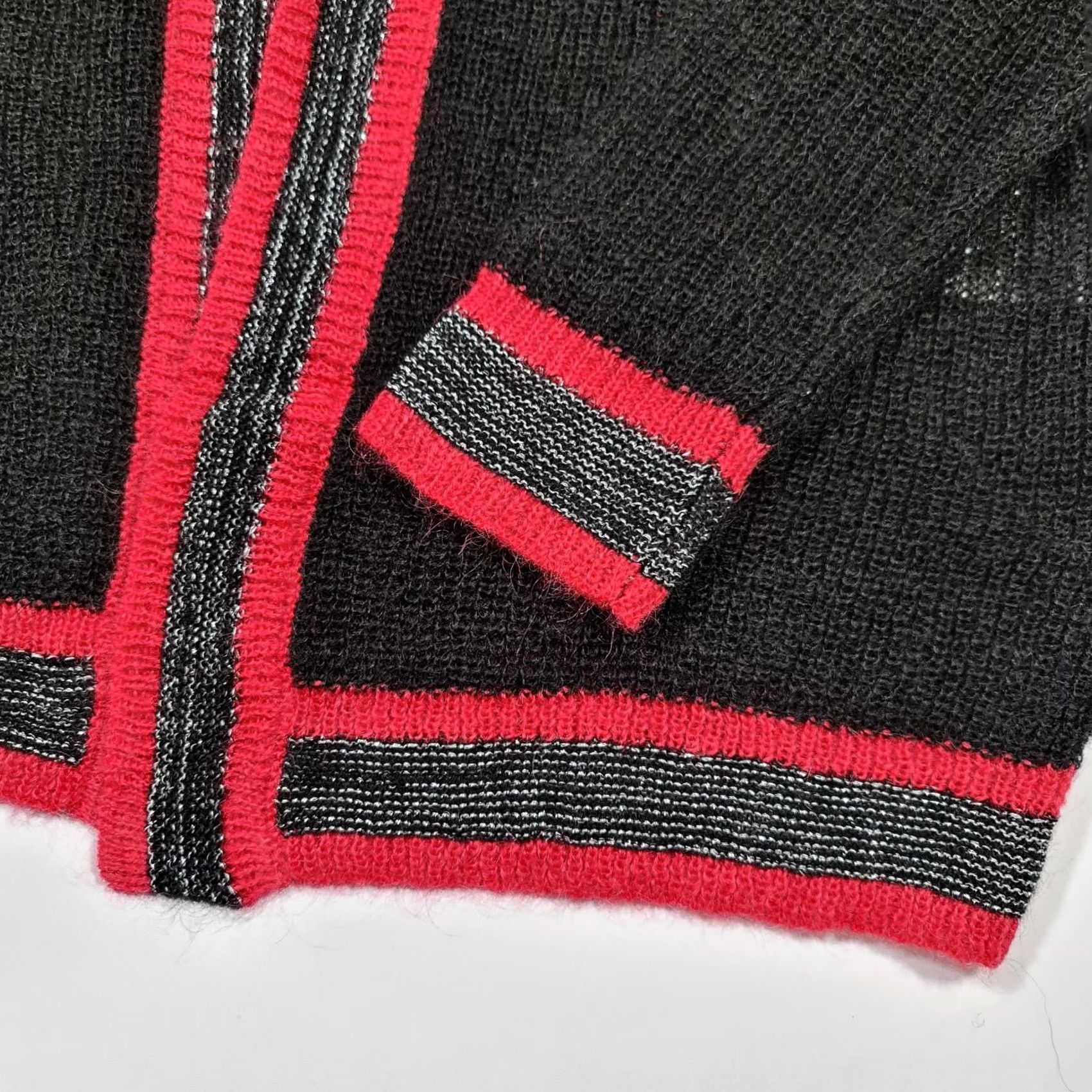 Vintage Teddy Smith Cardigan Womens Black Small Long Sleeve Mohair Knit Open Front Logo Casual Knitwear Gift idea 90s City Holiday Womens Size S / US 4 / IT 40 - 4 Thumbnail