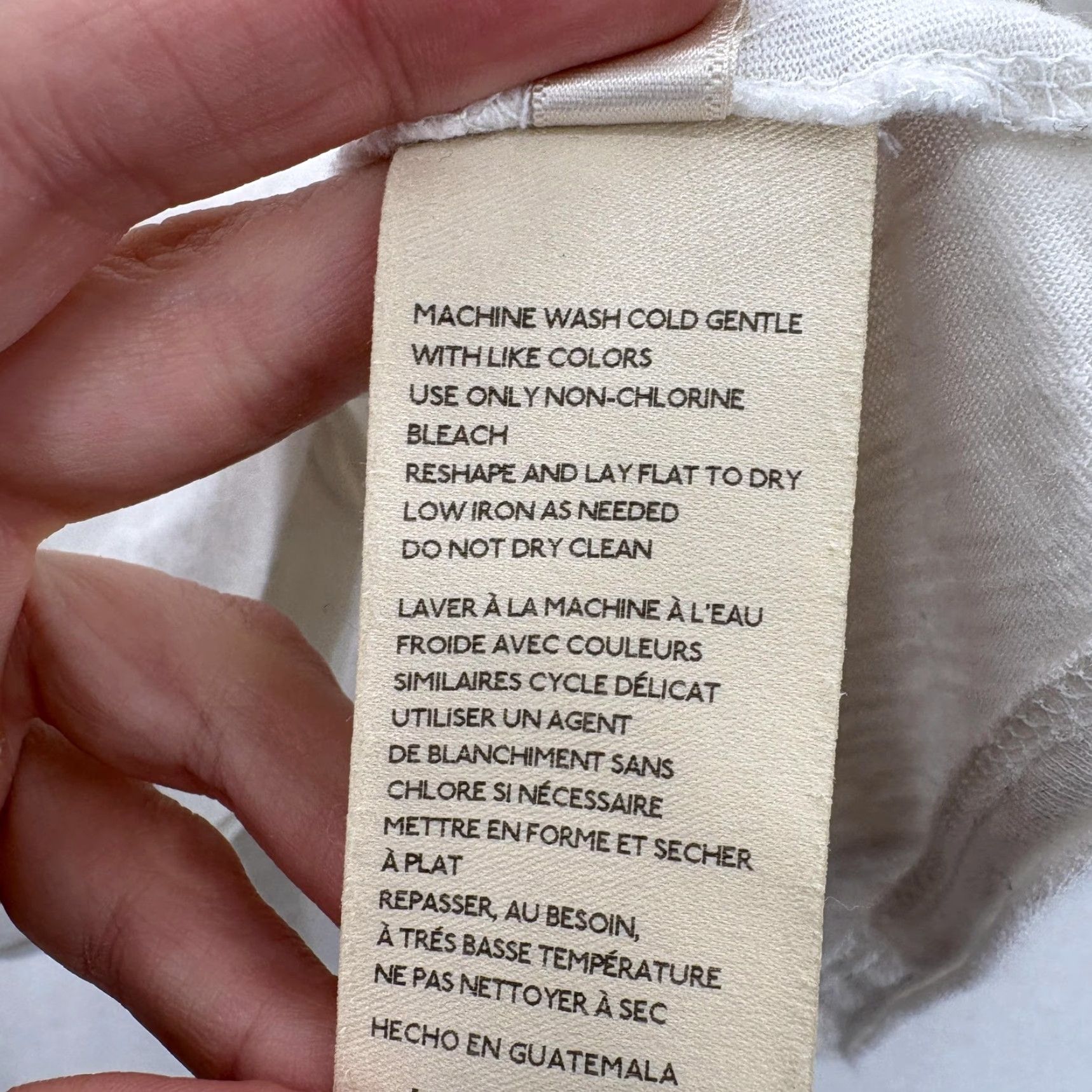 Vintage Maeve Shirt Womens Medium White Ruched Sleeve V Neck Cotton Top Anthropologie Size M / US 6-8 / IT 42-44 - 6 Thumbnail