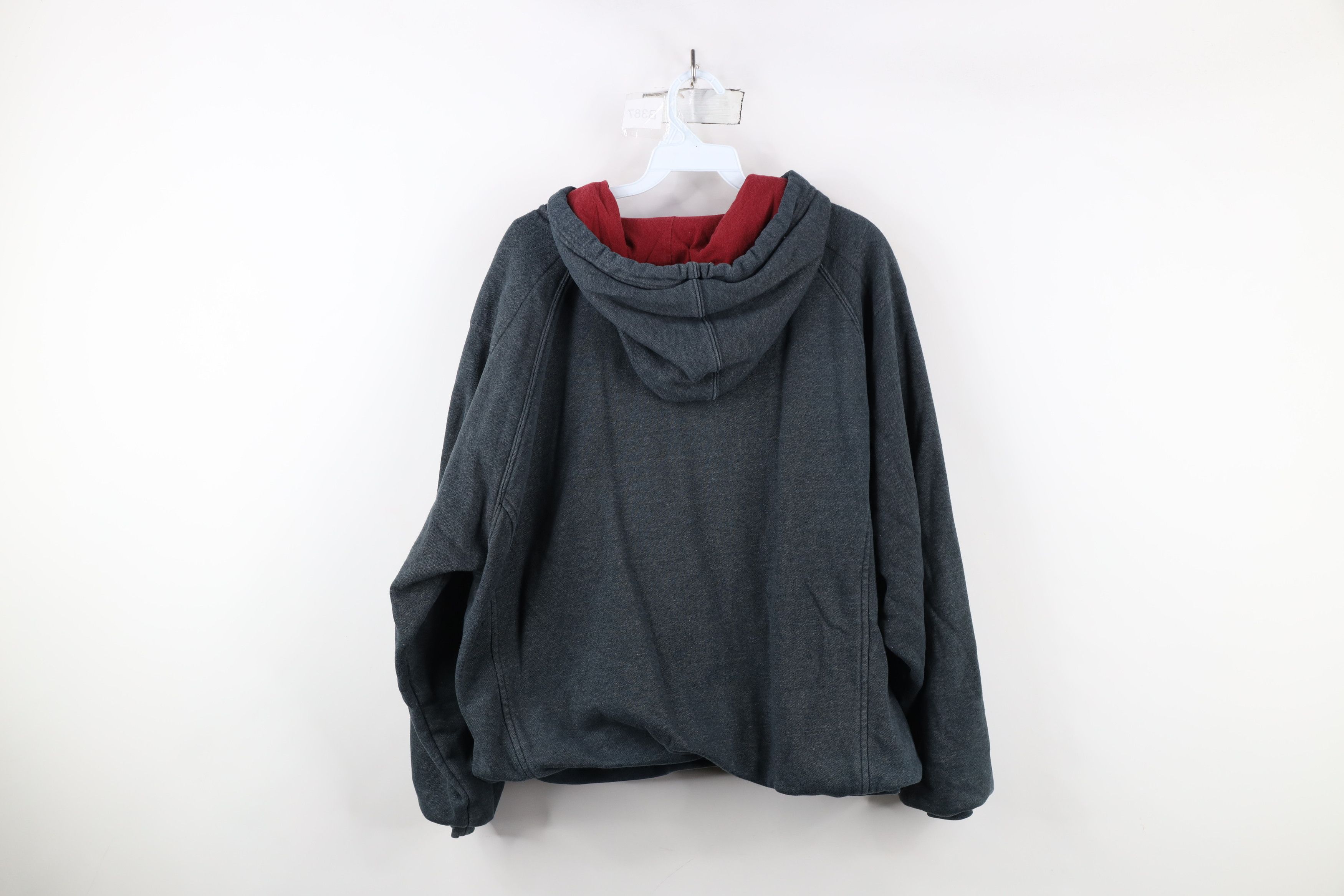 Marlboro × Vintage Vintage 90s Marlboro Blank Double Wall Boxy Fit Hoodie Gray Size US M / EU 48-50 / 2 - 12 Thumbnail