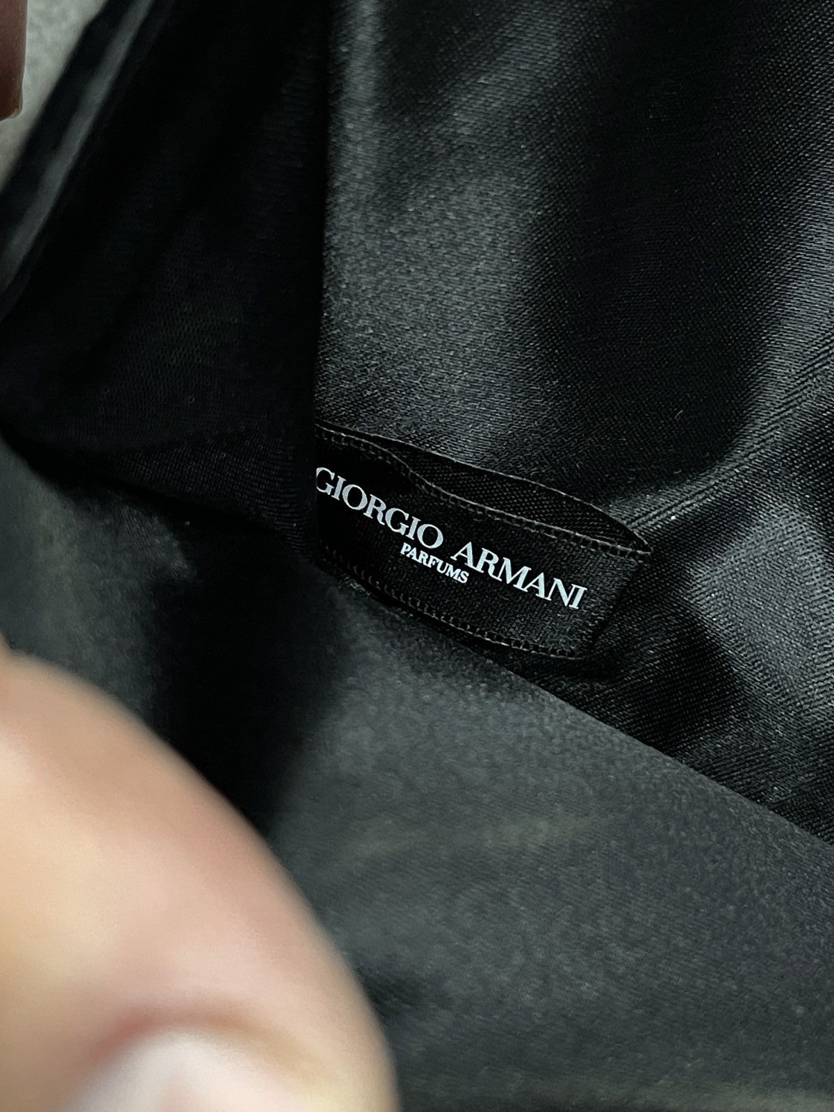 Giorgio Armani New Giorgio Armani Black Velour Clutch Size ONE SIZE - 11 Thumbnail