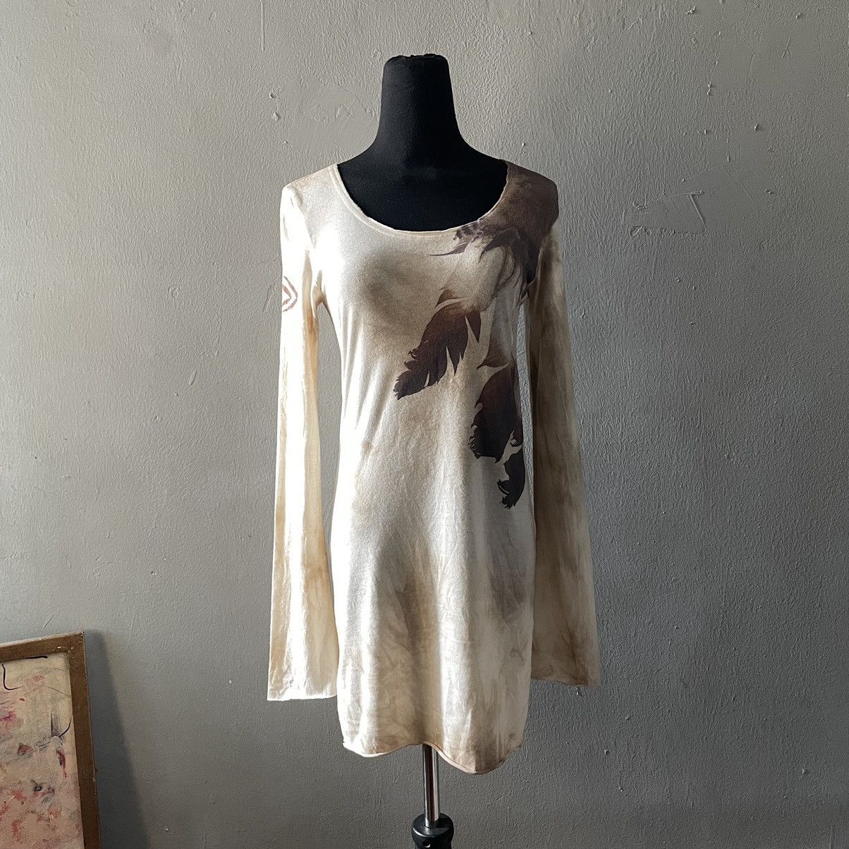 トップス goa long sleeve t-shirt feather cutsew Goa Feather Shirt | Grailed
